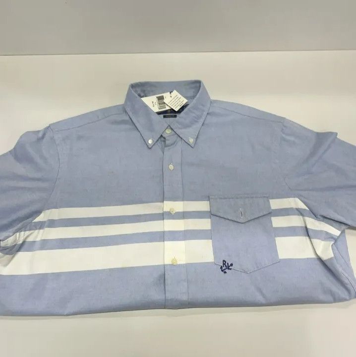 Polo Ralph Lauren Ralph Lauren Striped Lapel Short-Sleeve Shirt Size US XL / EU 56 / 4 - 8 Thumbnail