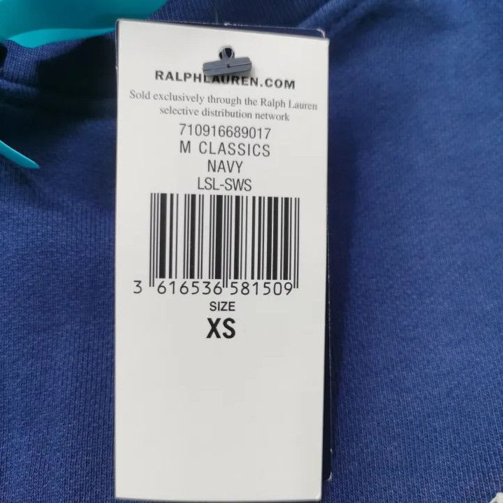 Polo Ralph Lauren Ralph Lauren Men's Blue Solid Crewneck Sweatshirt Size US XS / EU 42 / 0 - 5 Thumbnail