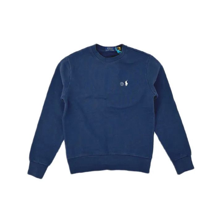 Polo Ralph Lauren Ralph Lauren Men's Blue Solid Crewneck Sweatshirt Size US XS / EU 42 / 0 - 2 Thumbnail