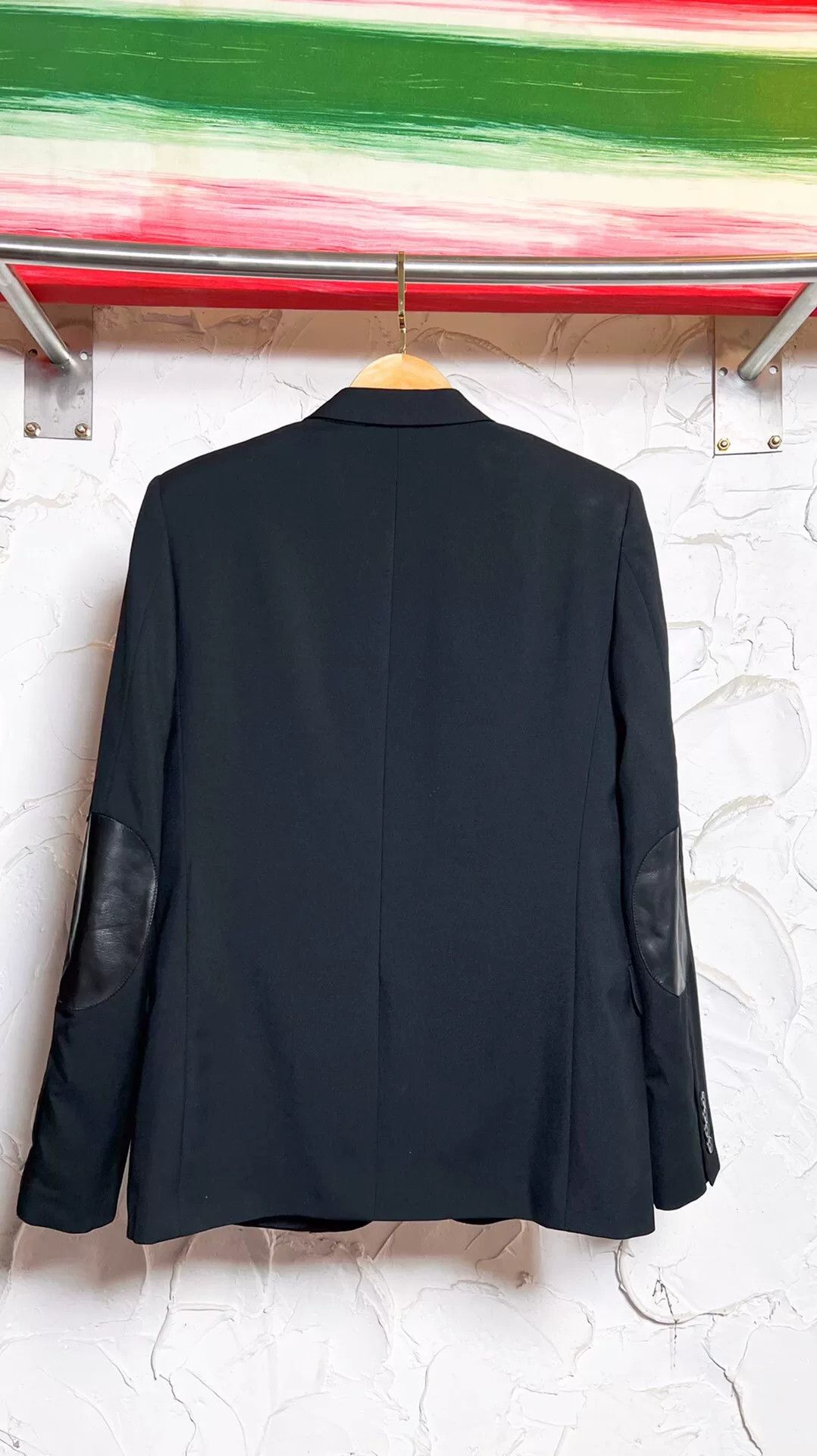 Saint Laurent Paris Saint Laurent Men's Leather Elbow Blazer Size US XL / EU 56 / 4 - 2 Thumbnail