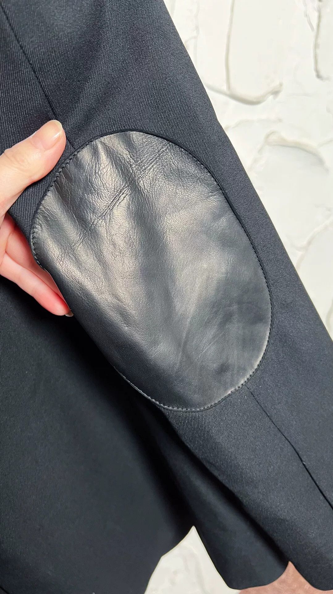 Saint Laurent Paris Saint Laurent Men's Leather Elbow Blazer Size US XL / EU 56 / 4 - 4 Thumbnail