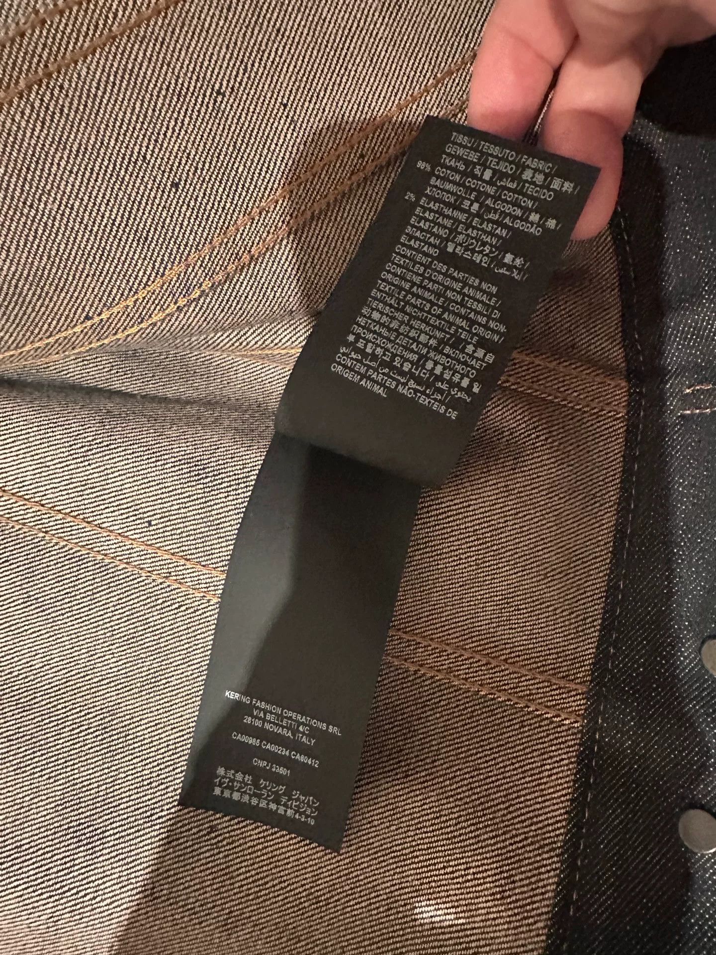 Saint Laurent Paris Saint Laurent Dark Blue Denim Jacket Size XS / US 0-2 / IT 36-38 - 6 Thumbnail