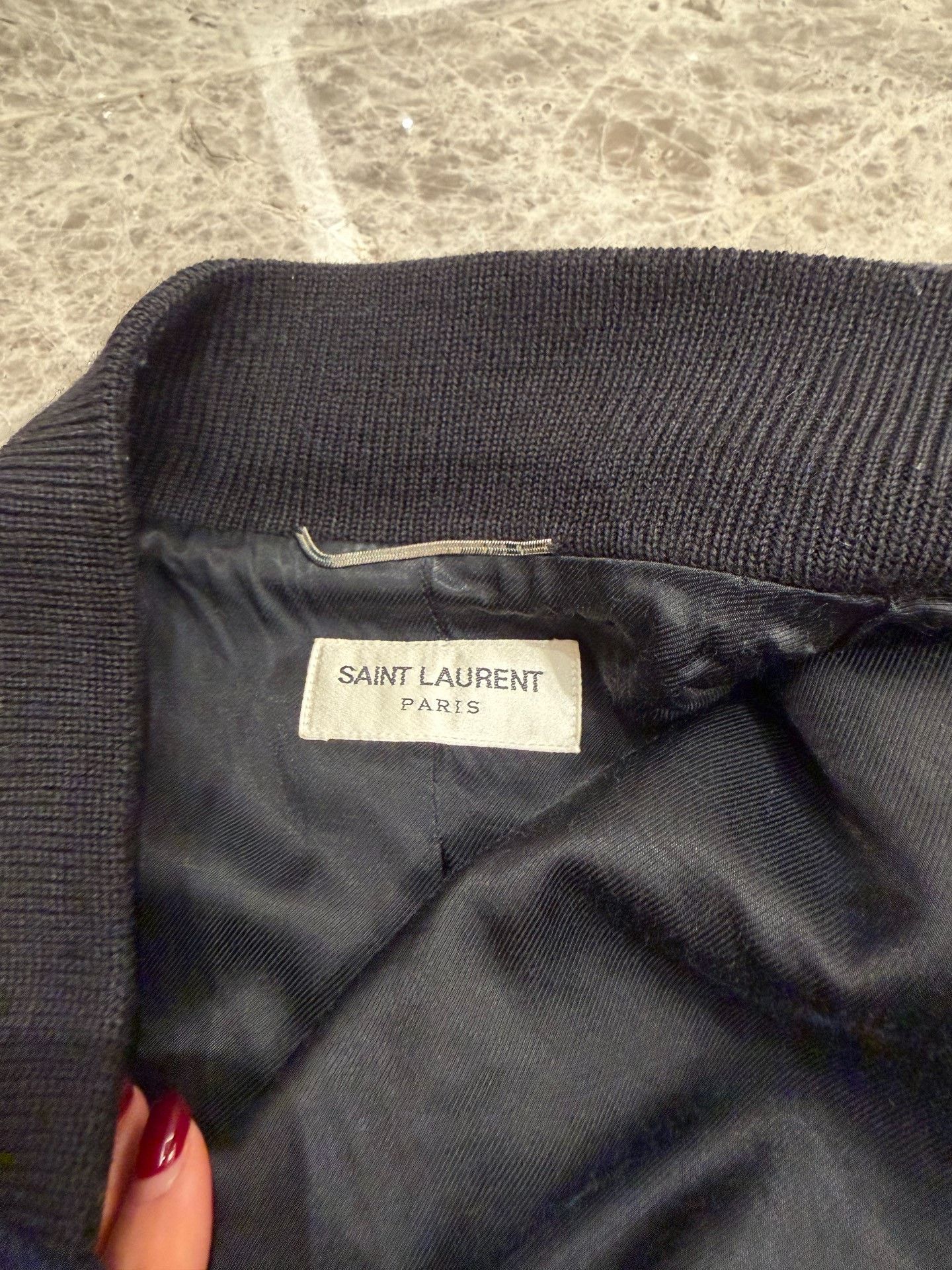 Saint Laurent Paris Saint Laurent Varsity Jacket Leather Sleeves Size US M / EU 48-50 / 2 - 5 Thumbnail