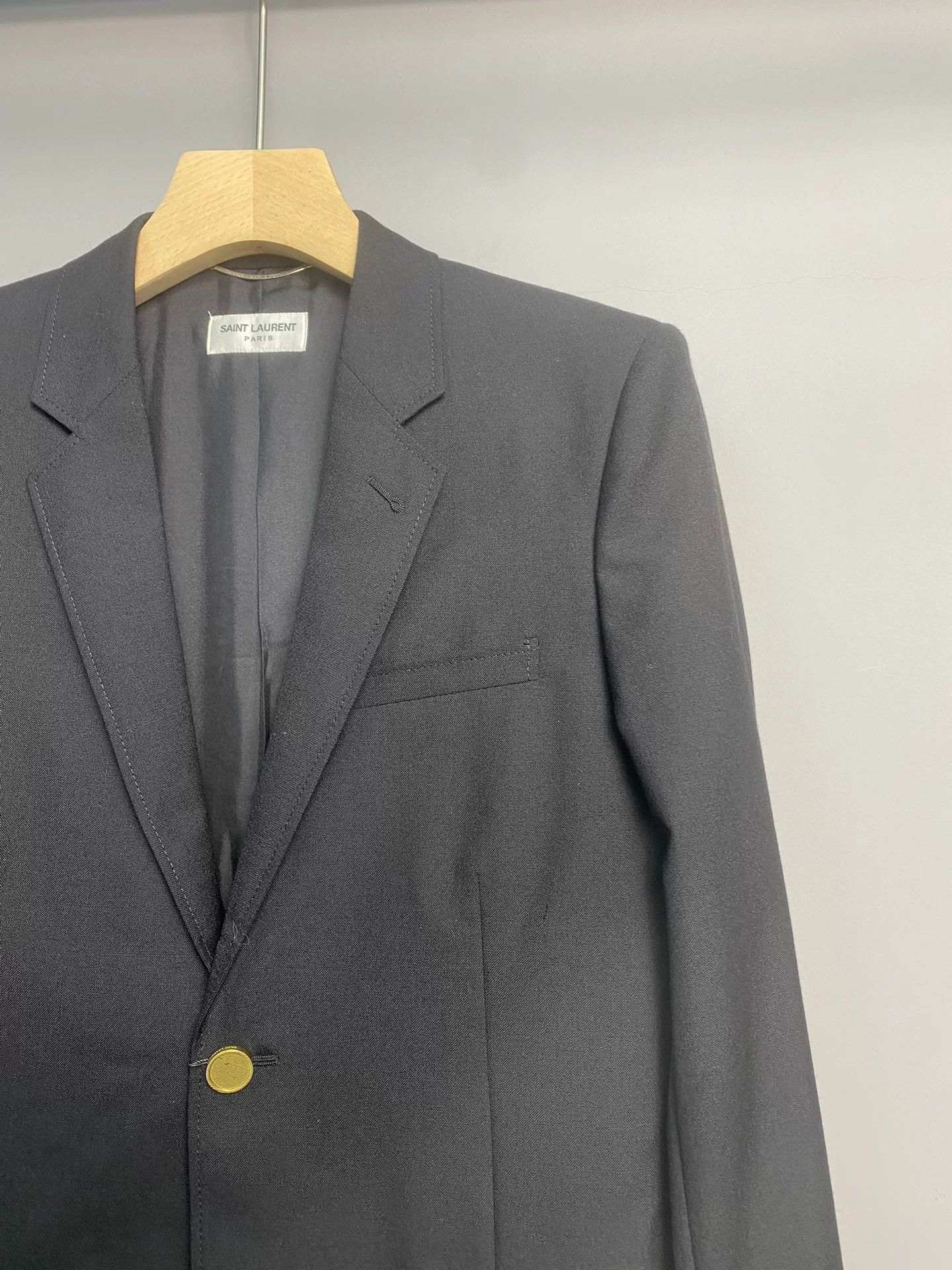 Saint Laurent Paris SAINT LAURENT Men's Gold Button Blazer Size US M / EU 48-50 / 2 - 3 Thumbnail