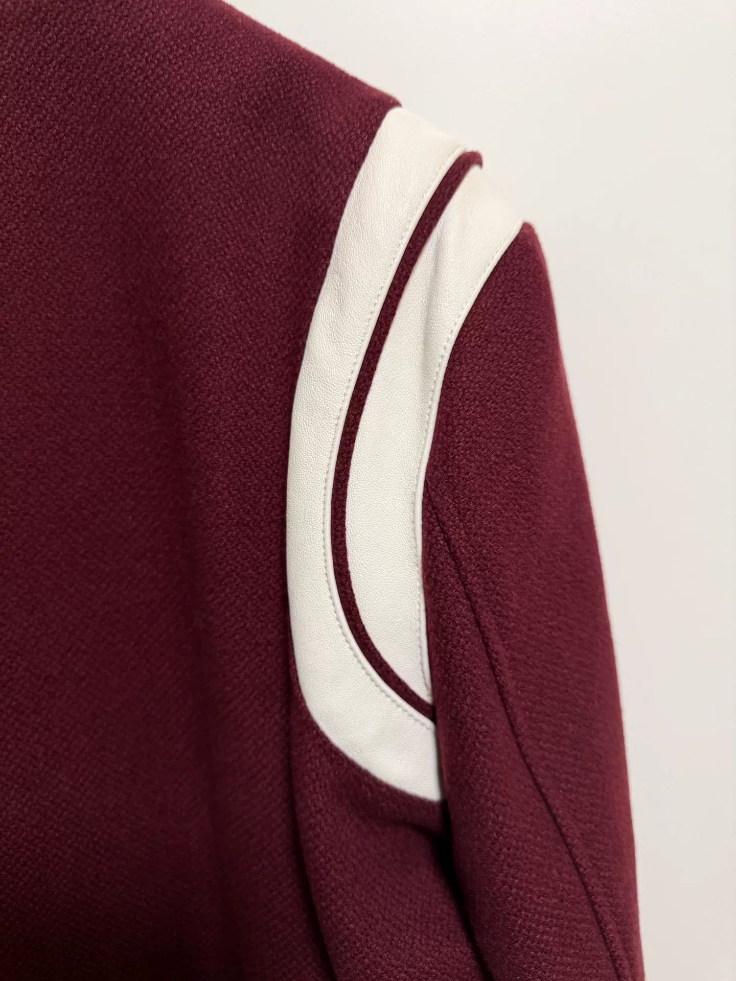 Saint Laurent Paris Saint Laurent Maroon Varsity Jacket Size US M / EU 48-50 / 2 - 6 Thumbnail