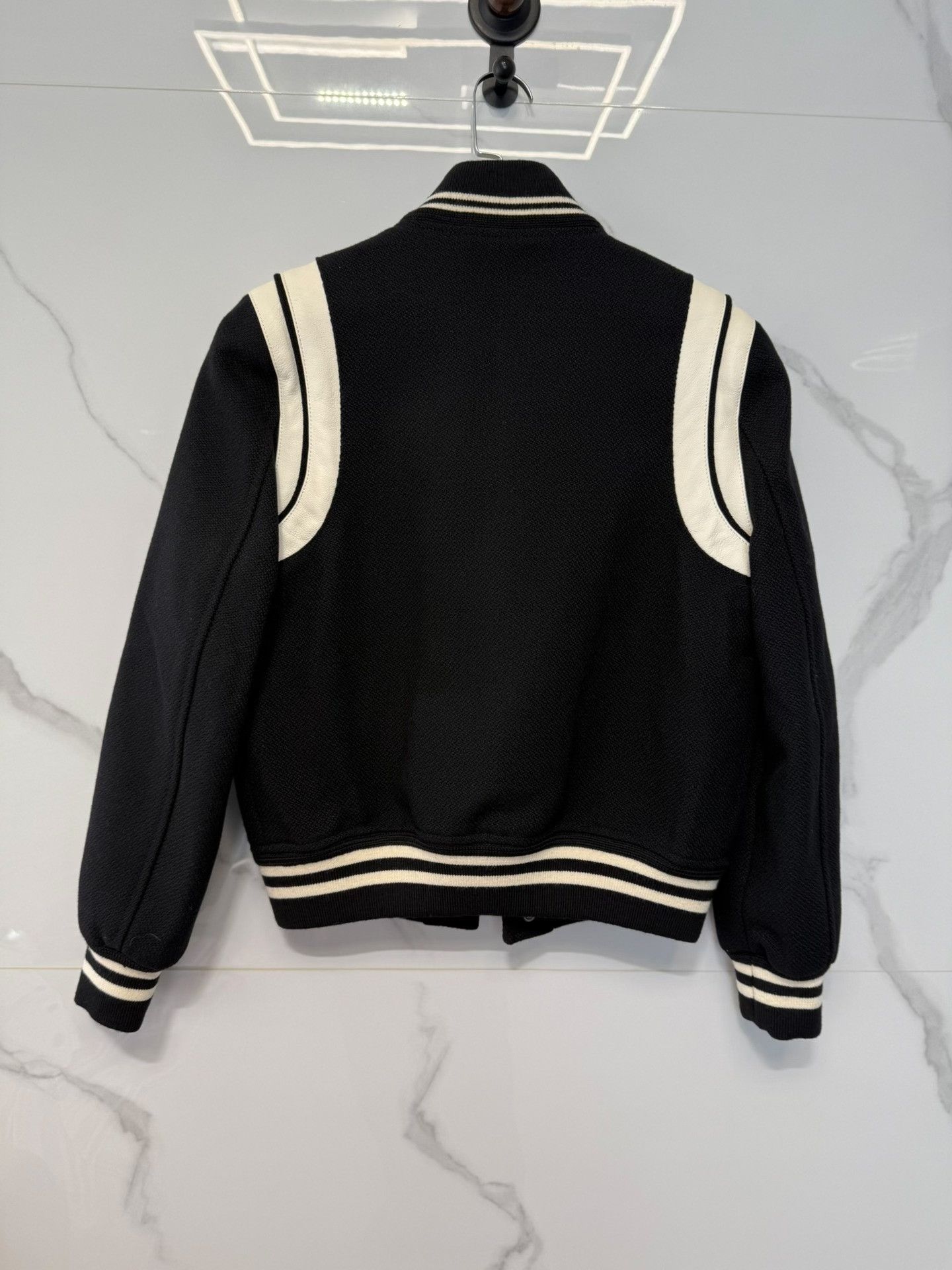 Saint Laurent Paris Saint Laurent SS22 Teddy Baseball Jacket Size S / US 4 / IT 40 - 2 Thumbnail