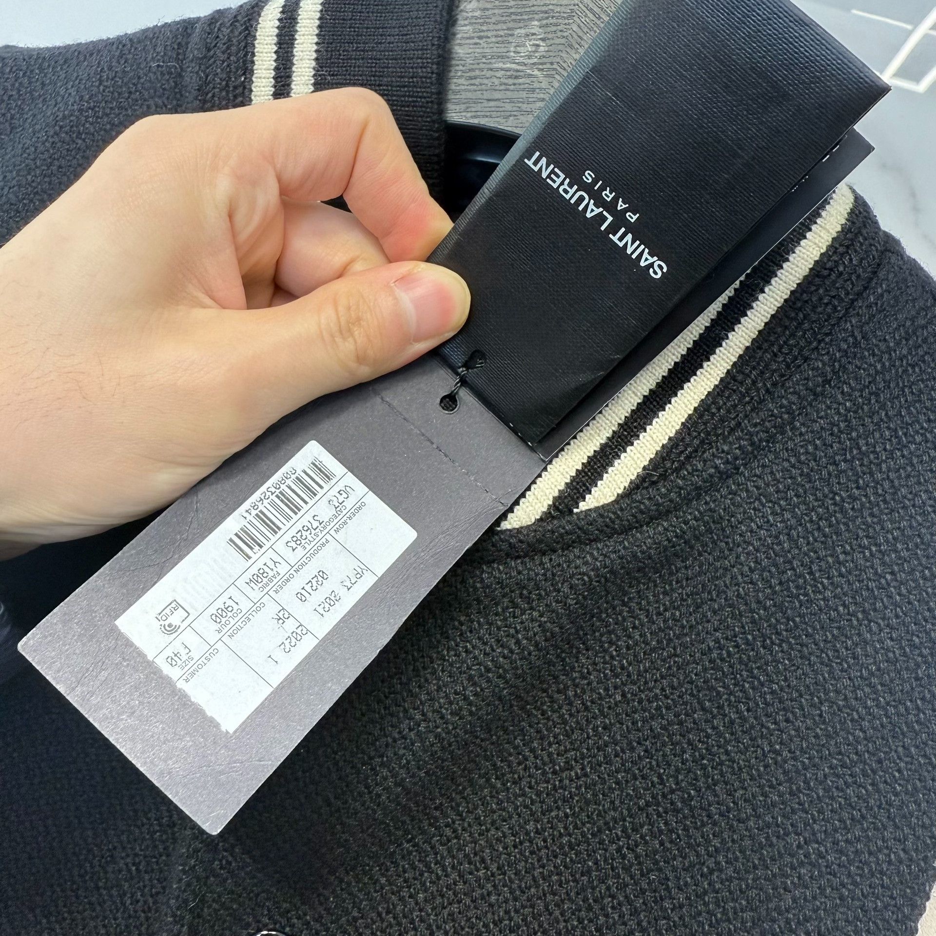 Saint Laurent Paris Saint Laurent SS22 Teddy Baseball Jacket Size S / US 4 / IT 40 - 4 Thumbnail