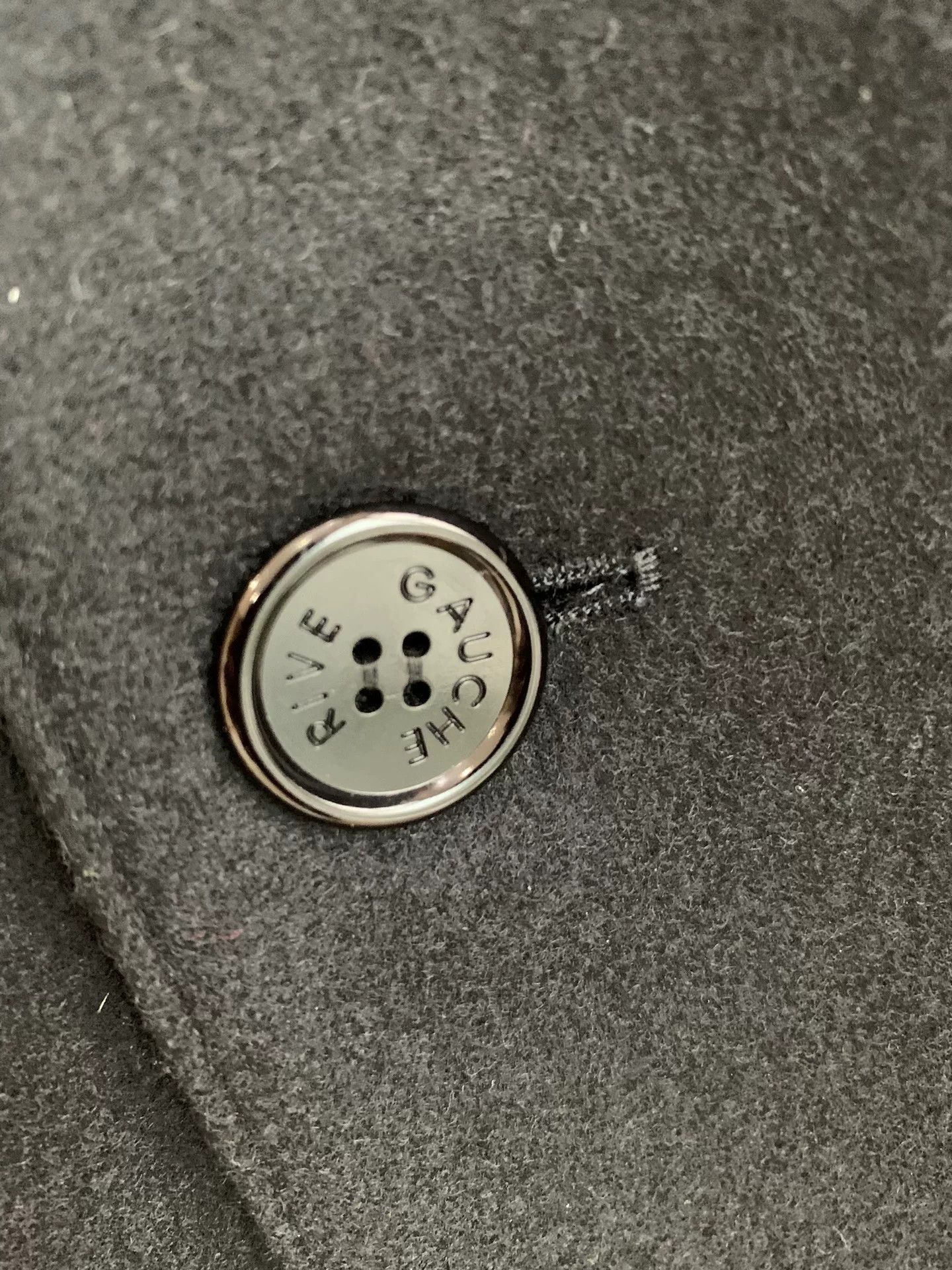Saint Laurent Paris Yves Saint Laurent Rive Gauche Black Overcoat Size US S / EU 44-46 / 1 - 4 Thumbnail
