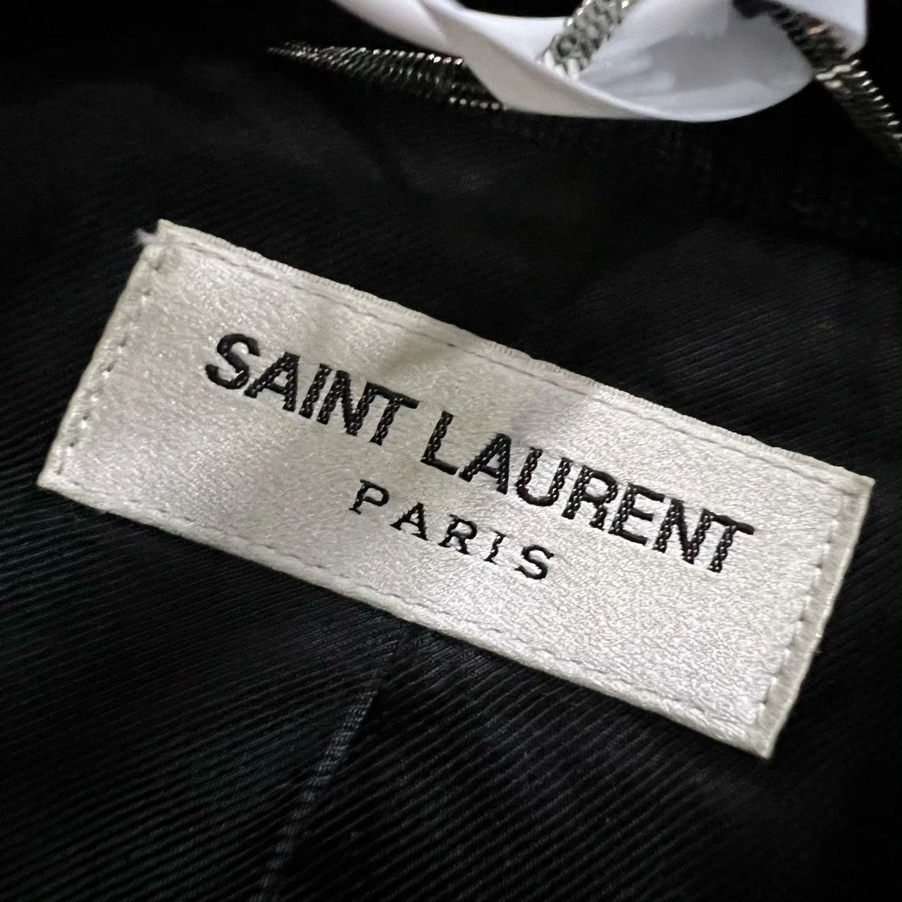 Saint Laurent Paris Saint Laurent Paris Black White Baseball Jacket Size US S / EU 44-46 / 1 - 4 Thumbnail