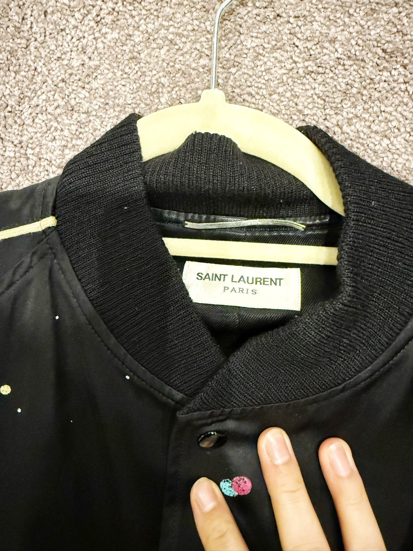 Saint Laurent Paris Saint Laurent Black Baseball Jacket Size US M / EU 48-50 / 2 - 3 Thumbnail