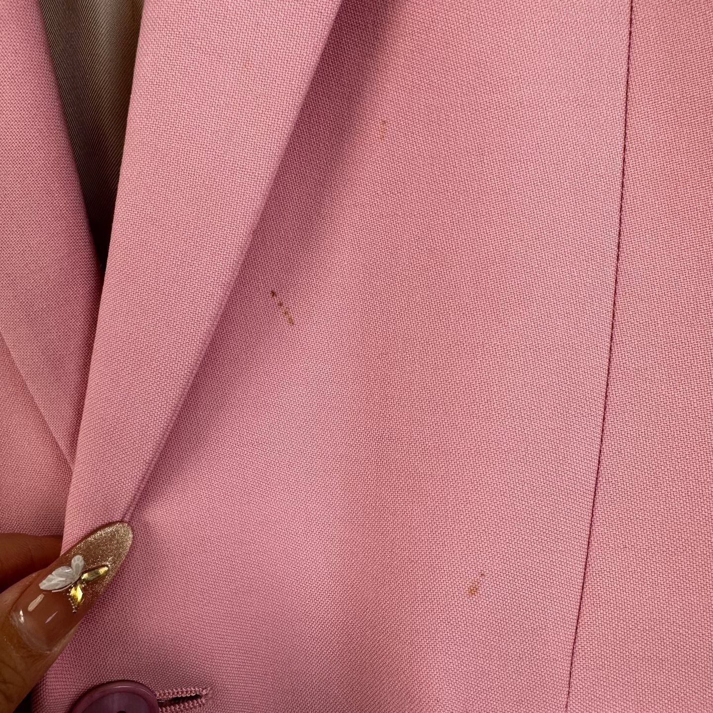 Saint Laurent Paris Saint Laurent Pink Structured Blazer Size L / US 10 / IT 46 - 7 Thumbnail