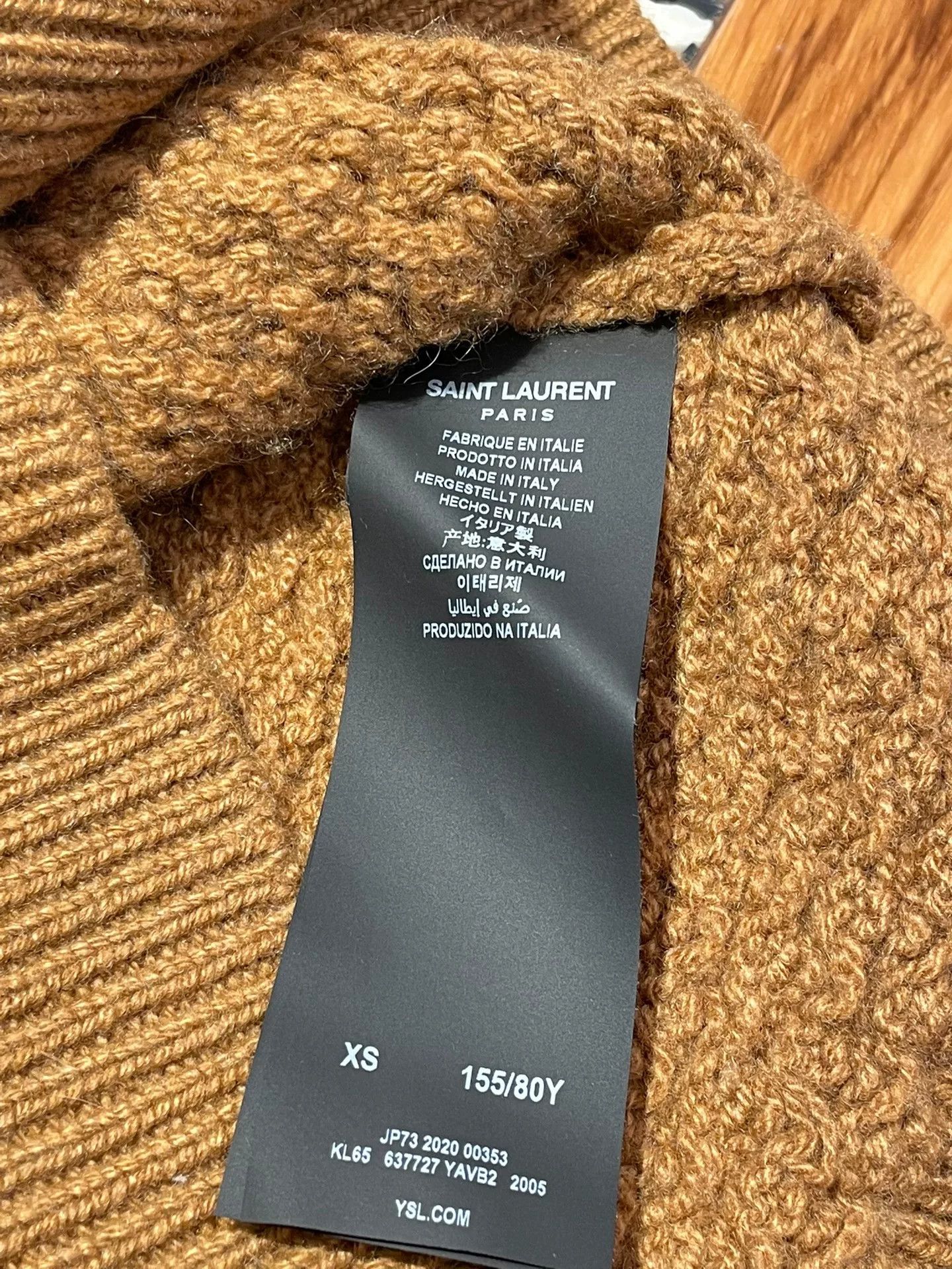 Saint Laurent Paris Saint Laurent Brown Cashmere Turtleneck Size XS / US 0-2 / IT 36-38 - 5 Thumbnail