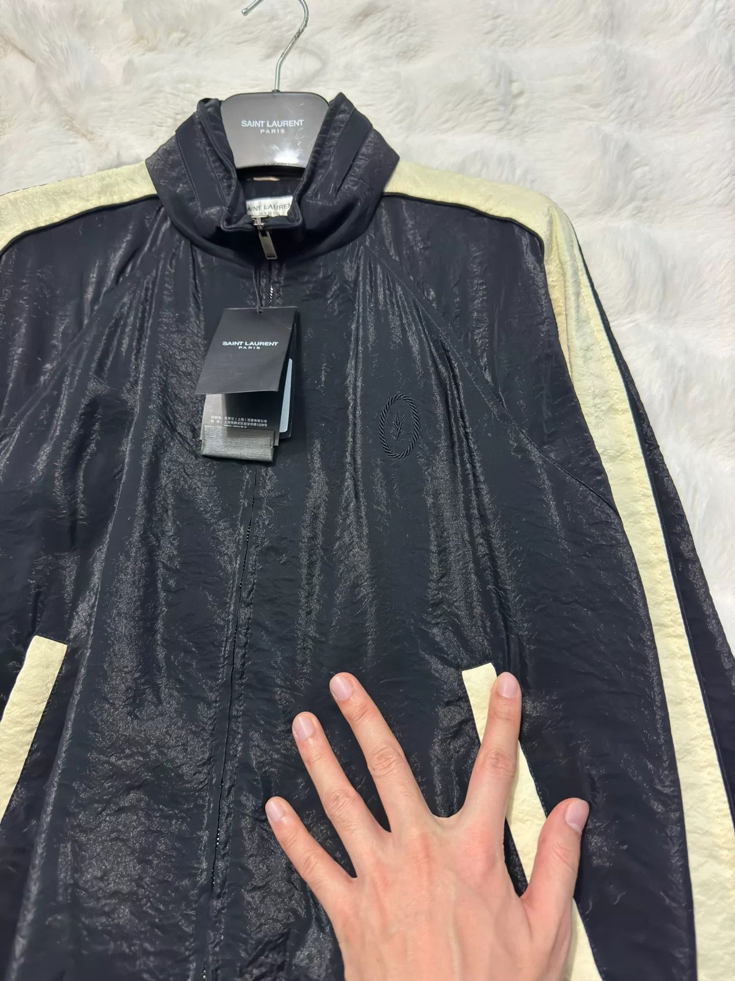 Saint Laurent Paris Saint Laurent Logo Black Jacket Size US M / EU 48-50 / 2 - 8 Thumbnail