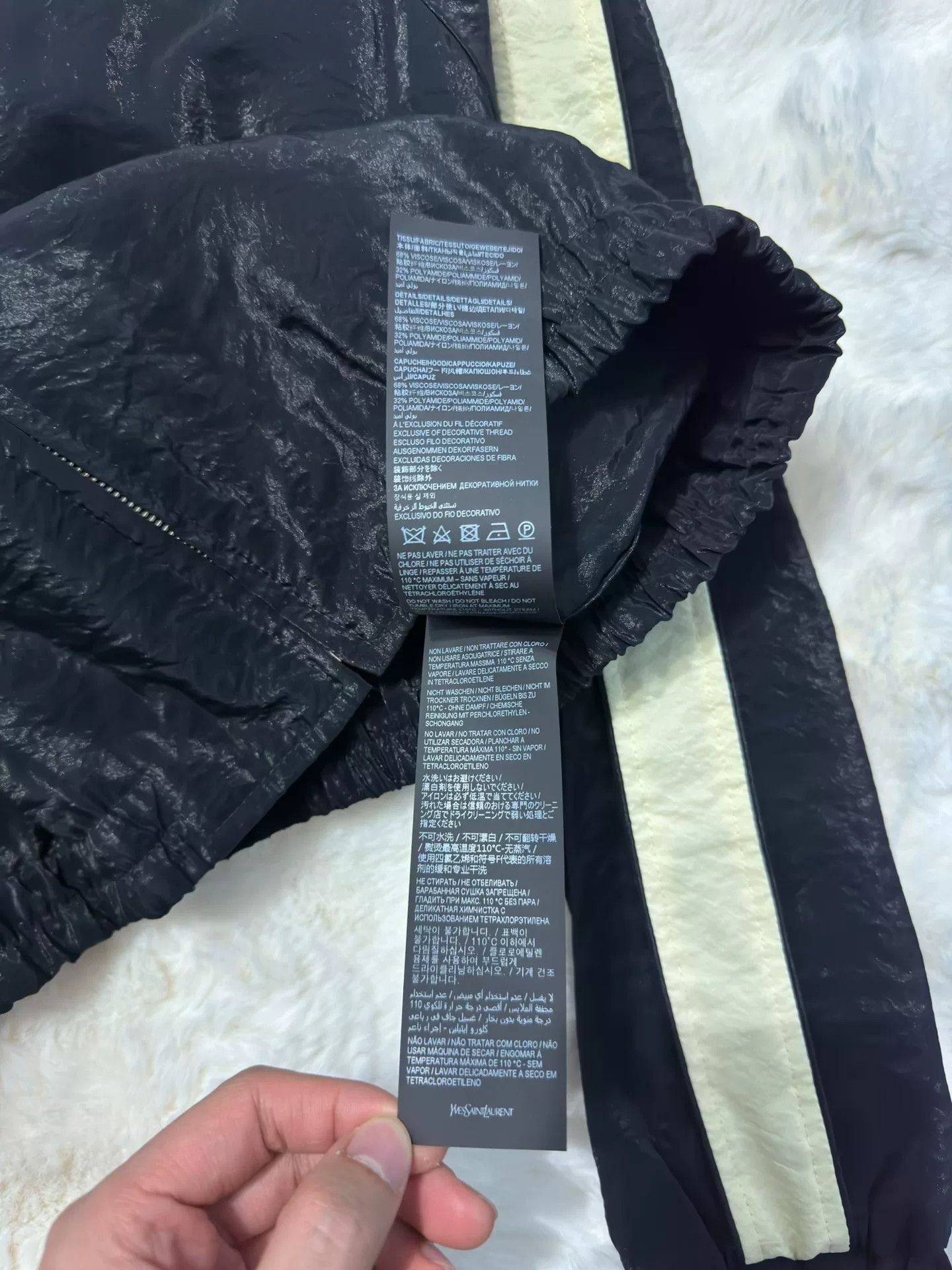 Saint Laurent Paris Saint Laurent Logo Black Jacket Size US M / EU 48-50 / 2 - 6 Thumbnail