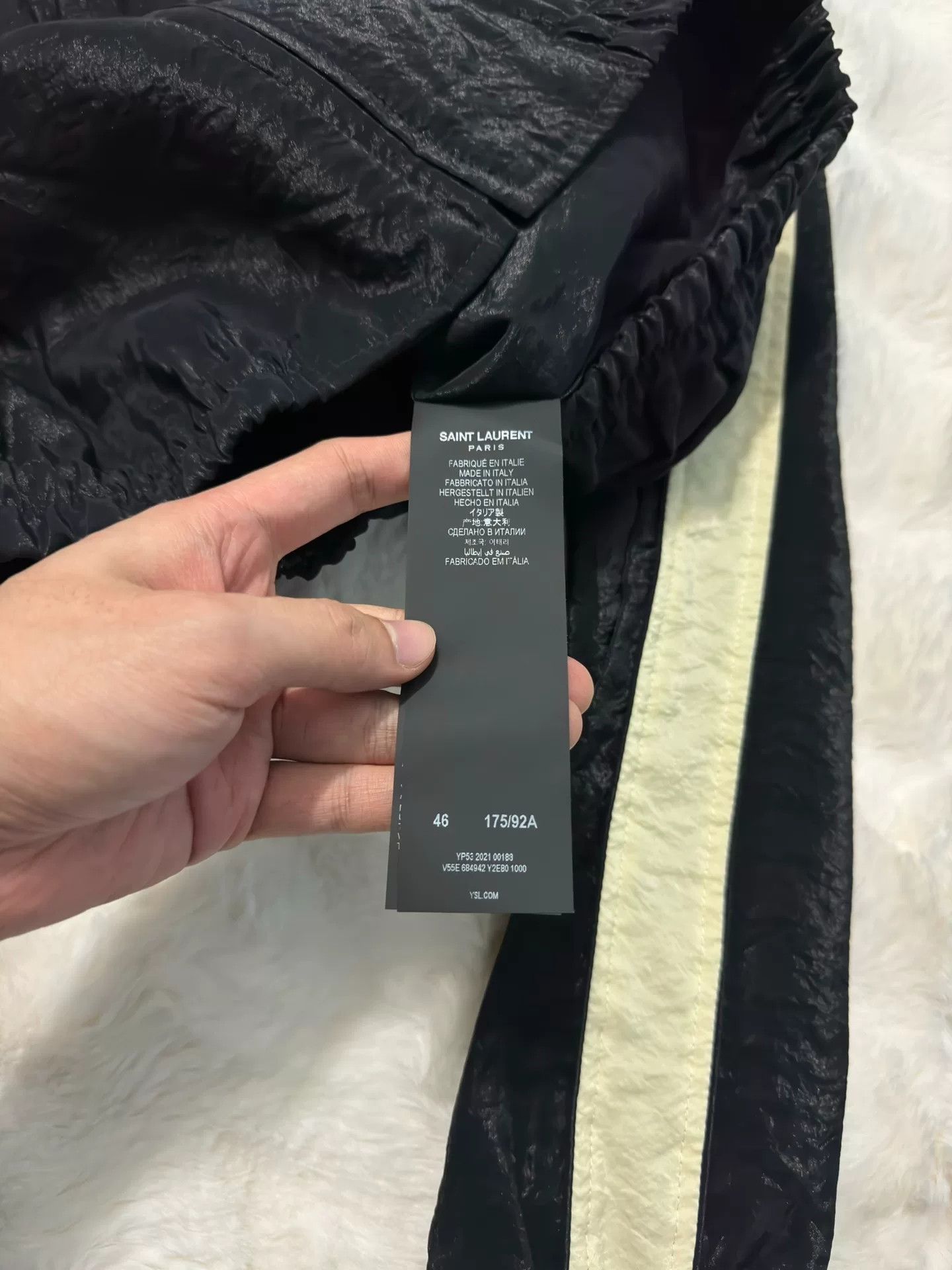 Saint Laurent Paris Saint Laurent Logo Black Jacket Size US M / EU 48-50 / 2 - 5 Thumbnail