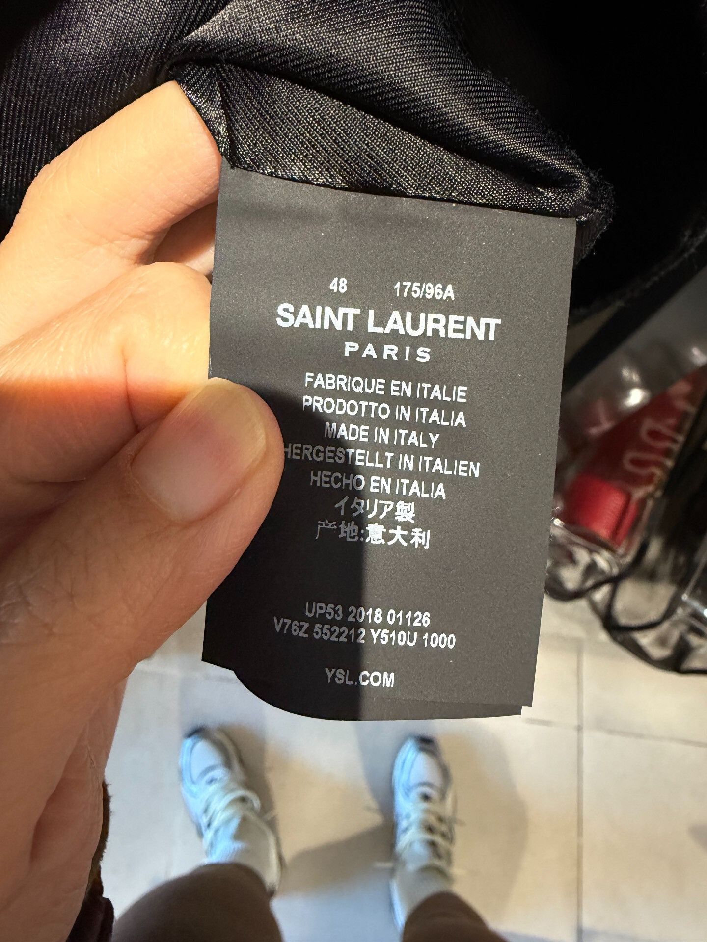 Saint Laurent Paris Saint Laurent Cropped Pearl Sequin Jacket Size US M / EU 48-50 / 2 - 4 Thumbnail