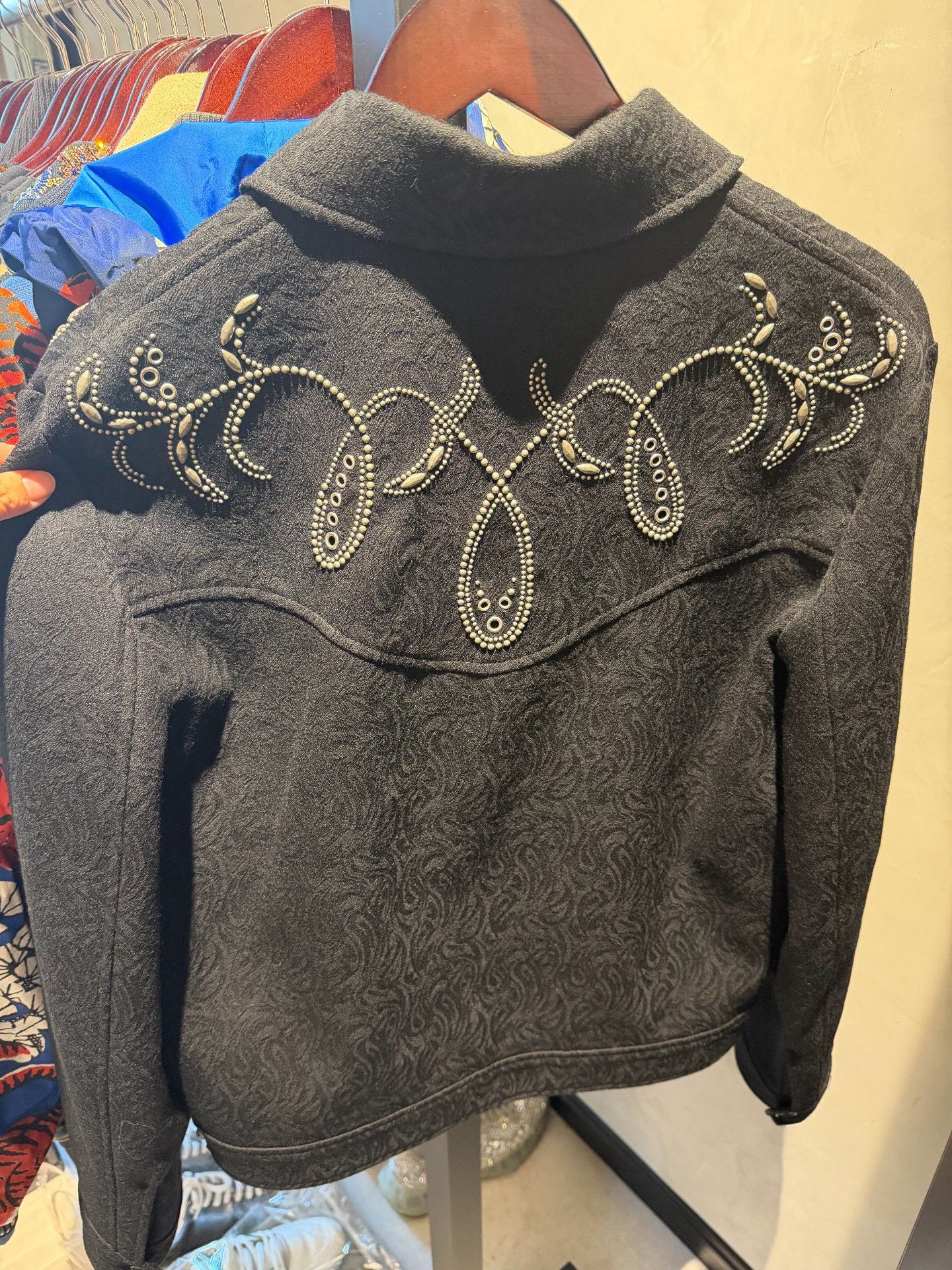 Saint Laurent Paris Saint Laurent Cropped Pearl Sequin Jacket Size US M / EU 48-50 / 2 - 2 Thumbnail