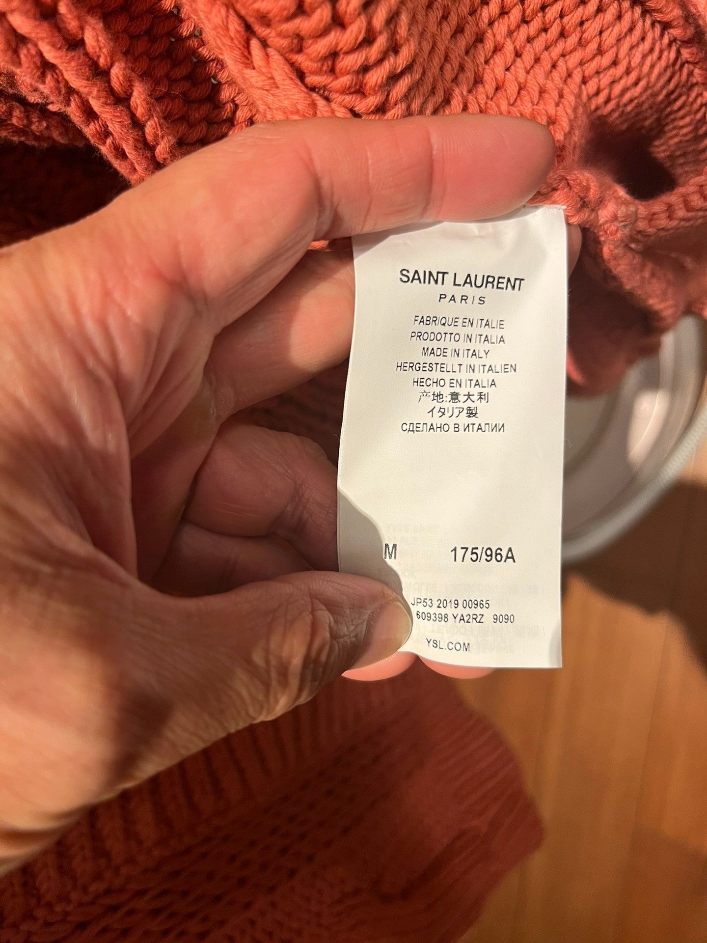 Saint Laurent Paris Saint Laurent Gradient Cable-Knit Hooded Cardigan Size US M / EU 48-50 / 2 - 4 Thumbnail