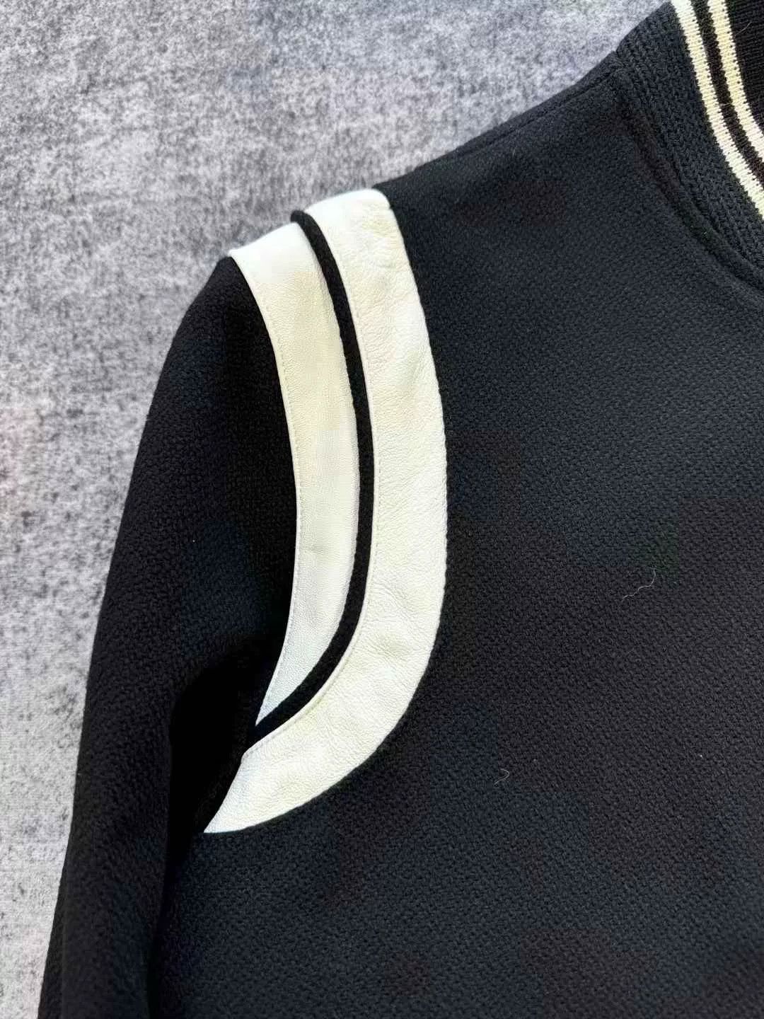 Saint Laurent Paris Saint Laurent Black White Varsity Jacket Size US M / EU 48-50 / 2 - 5 Thumbnail