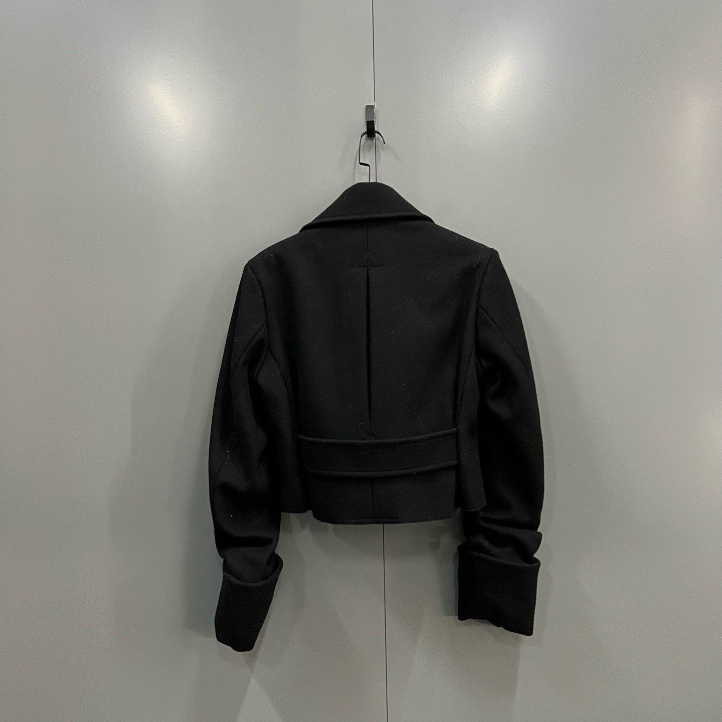 Saint Laurent Paris Saint Laurent Black Cropped Double-Breasted Jacket Size XS / US 0-2 / IT 36-38 - 2 Thumbnail