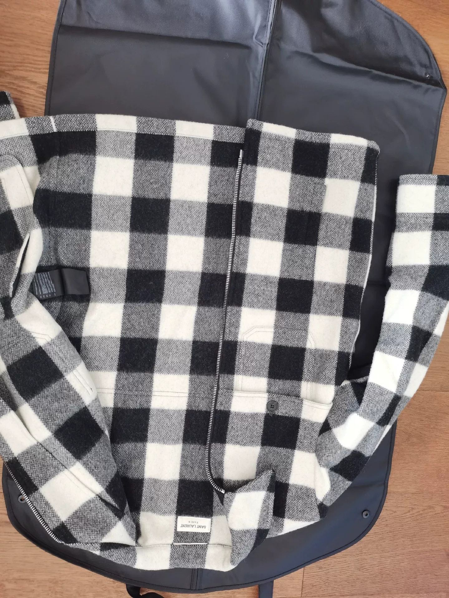 Saint Laurent Paris Saint Laurent Paris Checkered Shirt Jacket Size US M / EU 48-50 / 2 - 3 Thumbnail