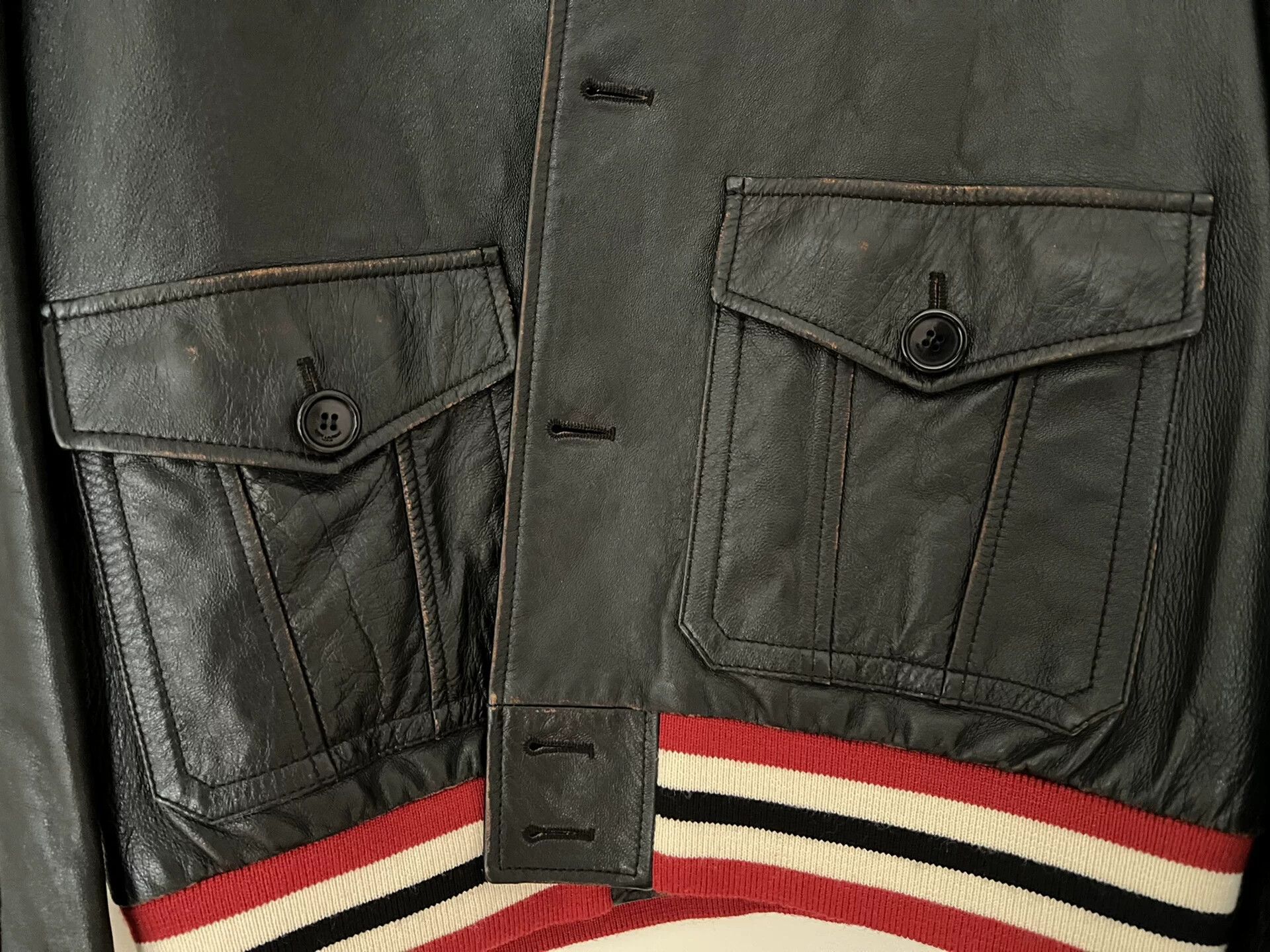 Saint Laurent Paris Saint Laurent SLP 2020 Vintage Leather Jacket Size US L / EU 52-54 / 3 - 7 Thumbnail