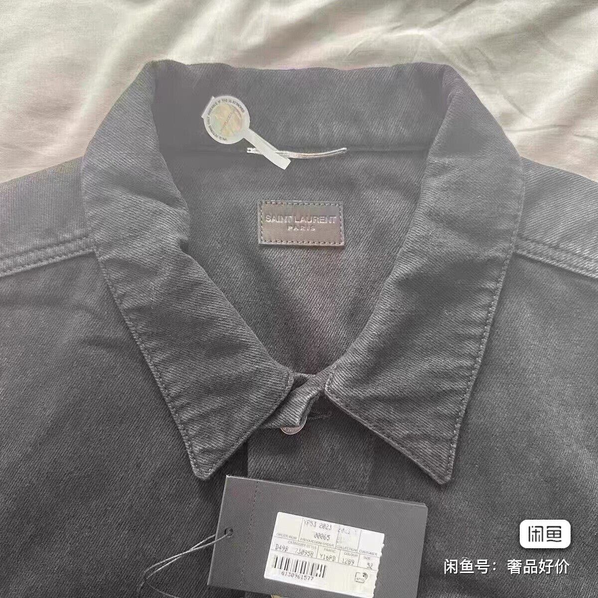 Saint Laurent Paris Saint Laurent Black Denim Jacket Size US L / EU 52-54 / 3 - 6 Thumbnail