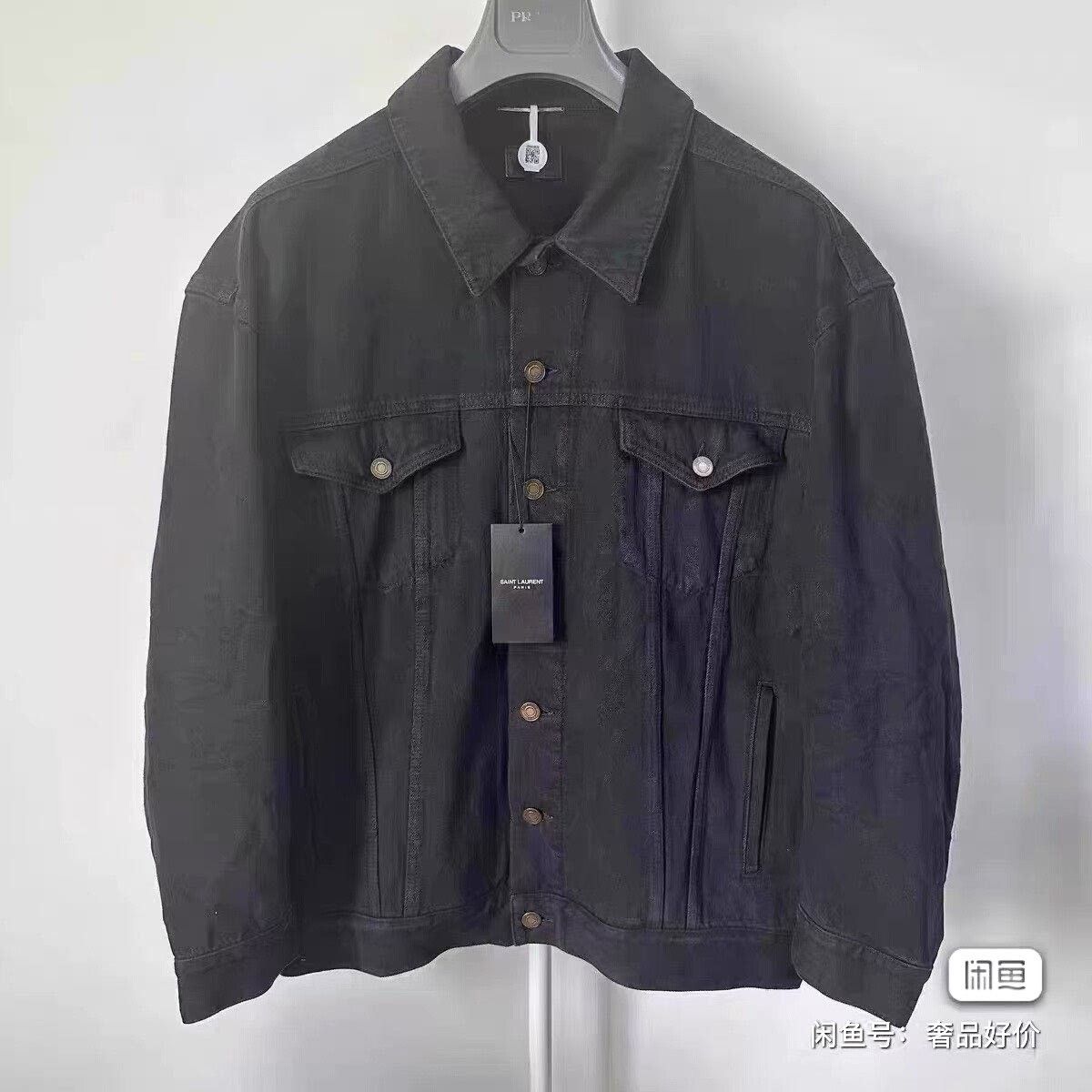 Saint Laurent Paris Saint Laurent Black Denim Jacket Size US L / EU 52-54 / 3 - 2 Thumbnail