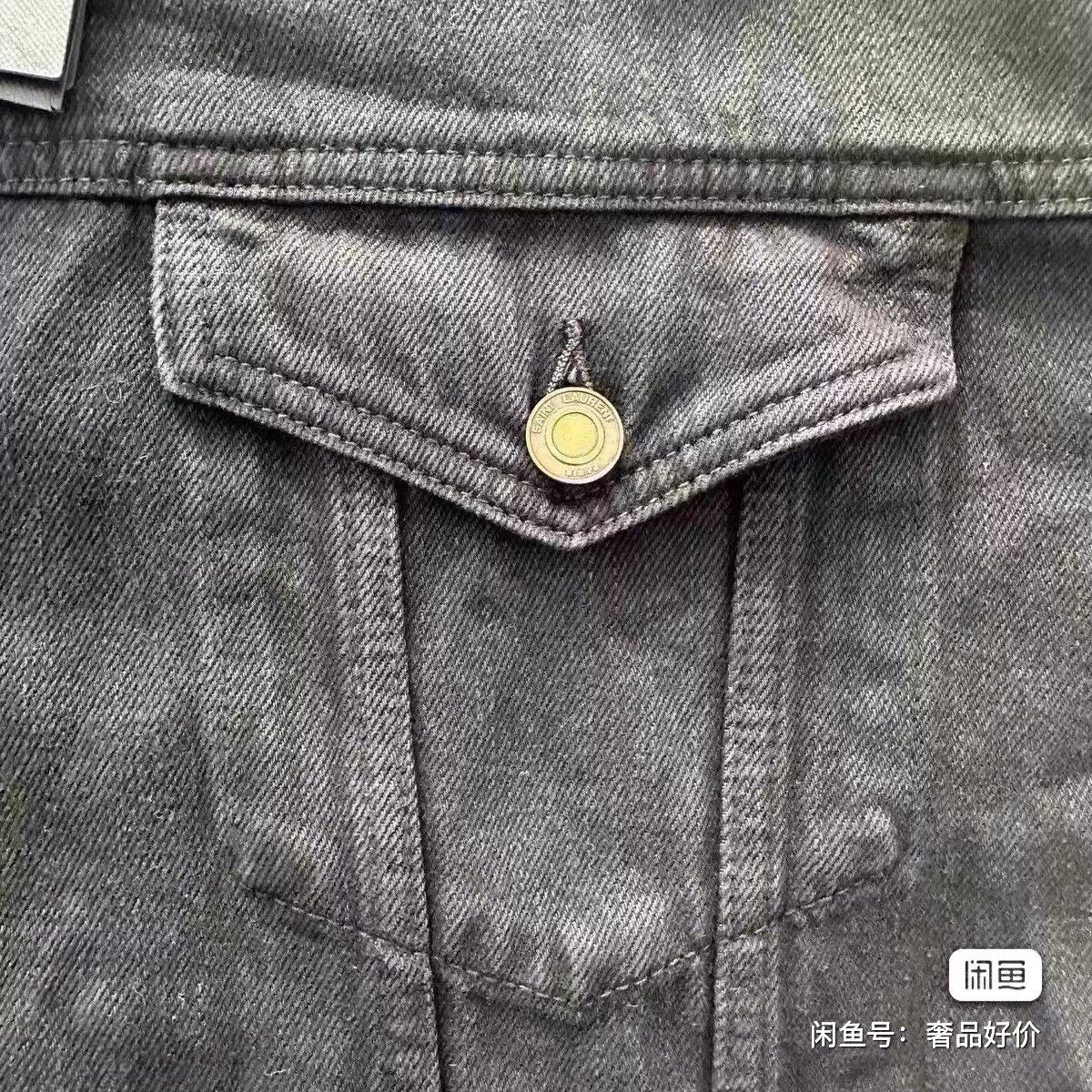 Saint Laurent Paris Saint Laurent Black Denim Jacket Size US L / EU 52-54 / 3 - 5 Thumbnail
