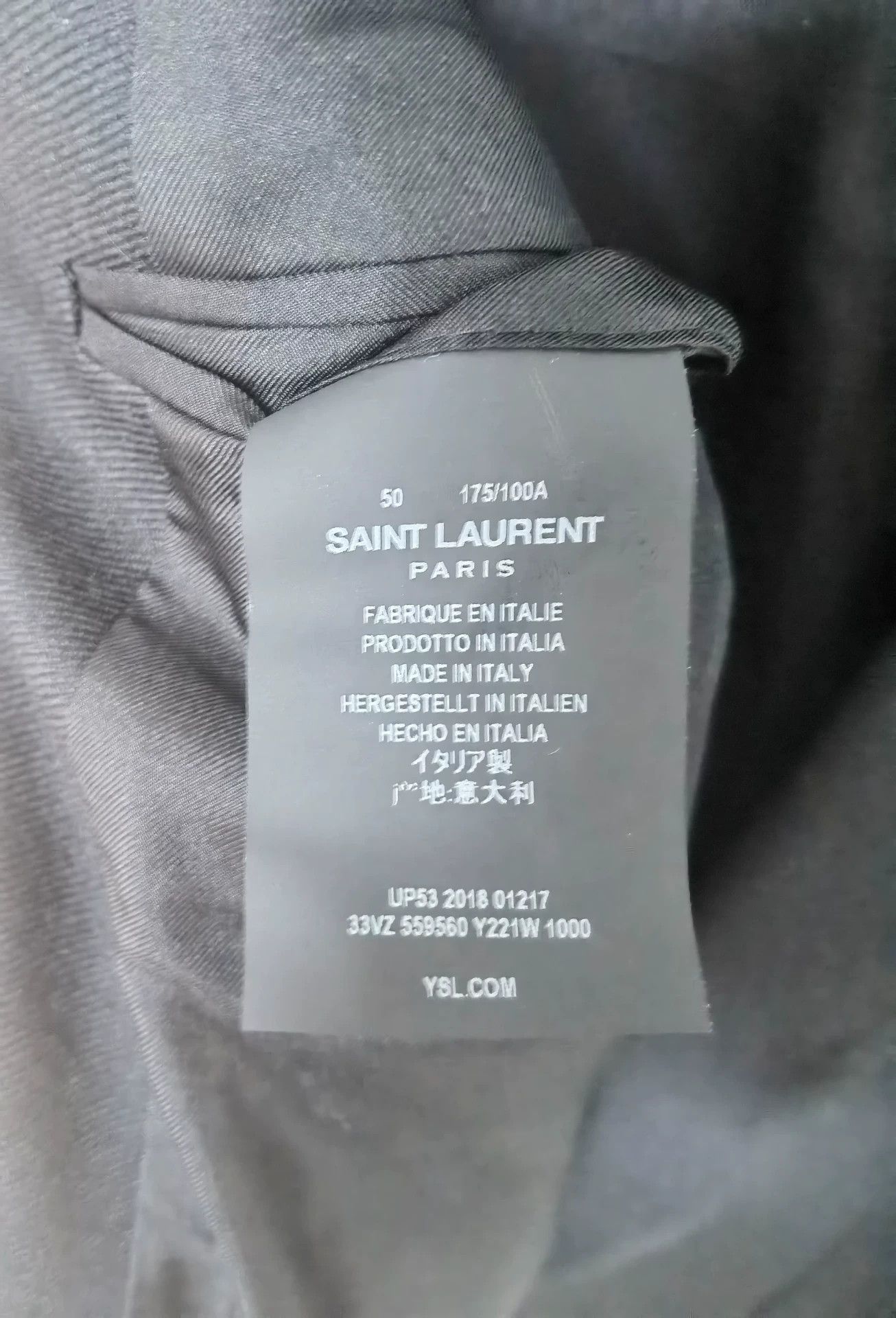 Saint Laurent Paris Saint Laurent Shawl Collar Blazer Size US M / EU 48-50 / 2 - 3 Thumbnail