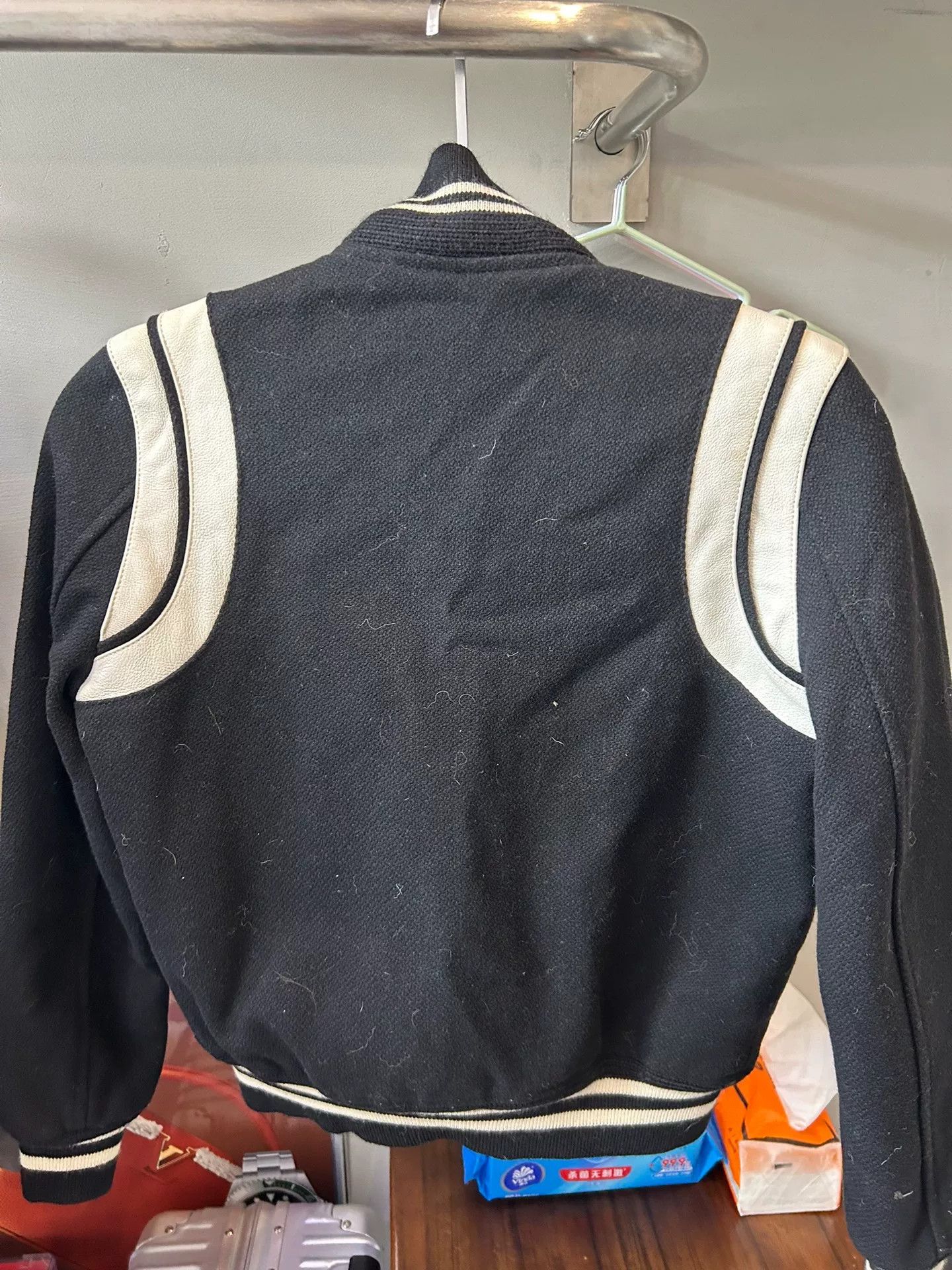Saint Laurent Paris Saint Laurent Striped Varsity Jacket Size XS / US 0-2 / IT 36-38 - 2 Thumbnail