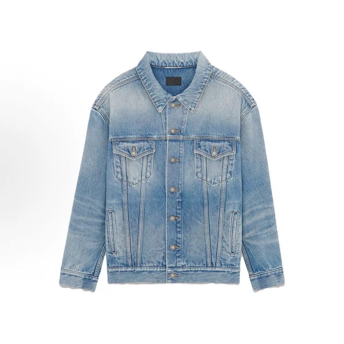 Saint Laurent Paris SAINT LAURENT Light Blue Denim Jacket Size US M / EU 48-50 / 2 - 8 Thumbnail