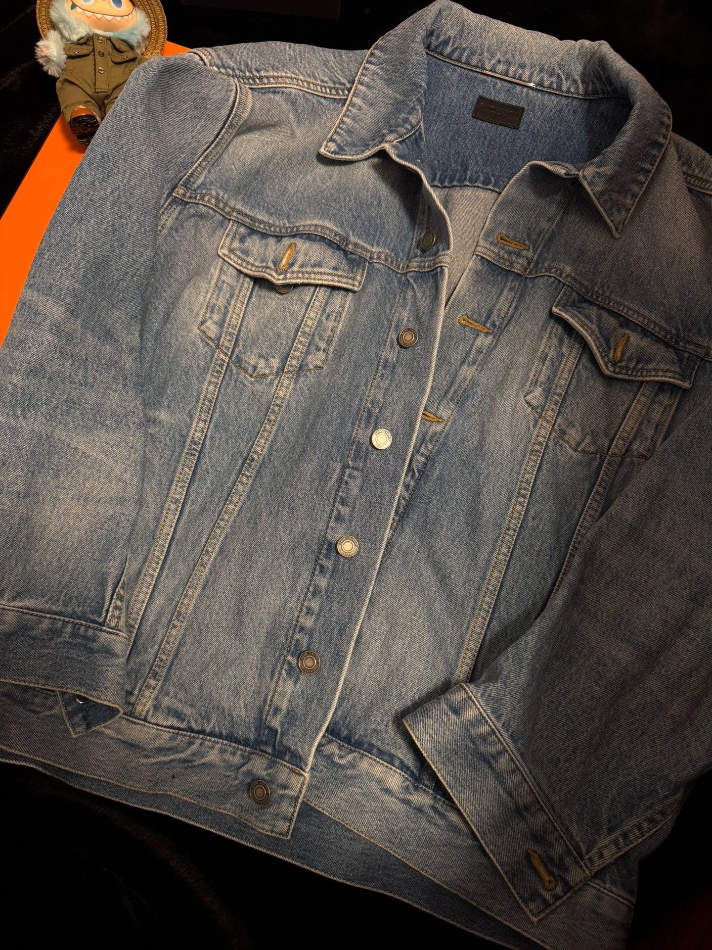 Saint Laurent Paris SAINT LAURENT Light Blue Denim Jacket Size US M / EU 48-50 / 2 - 2 Thumbnail