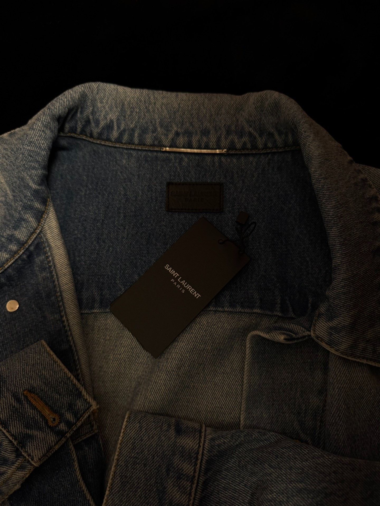 Saint Laurent Paris SAINT LAURENT Light Blue Denim Jacket Size US M / EU 48-50 / 2 - 6 Thumbnail