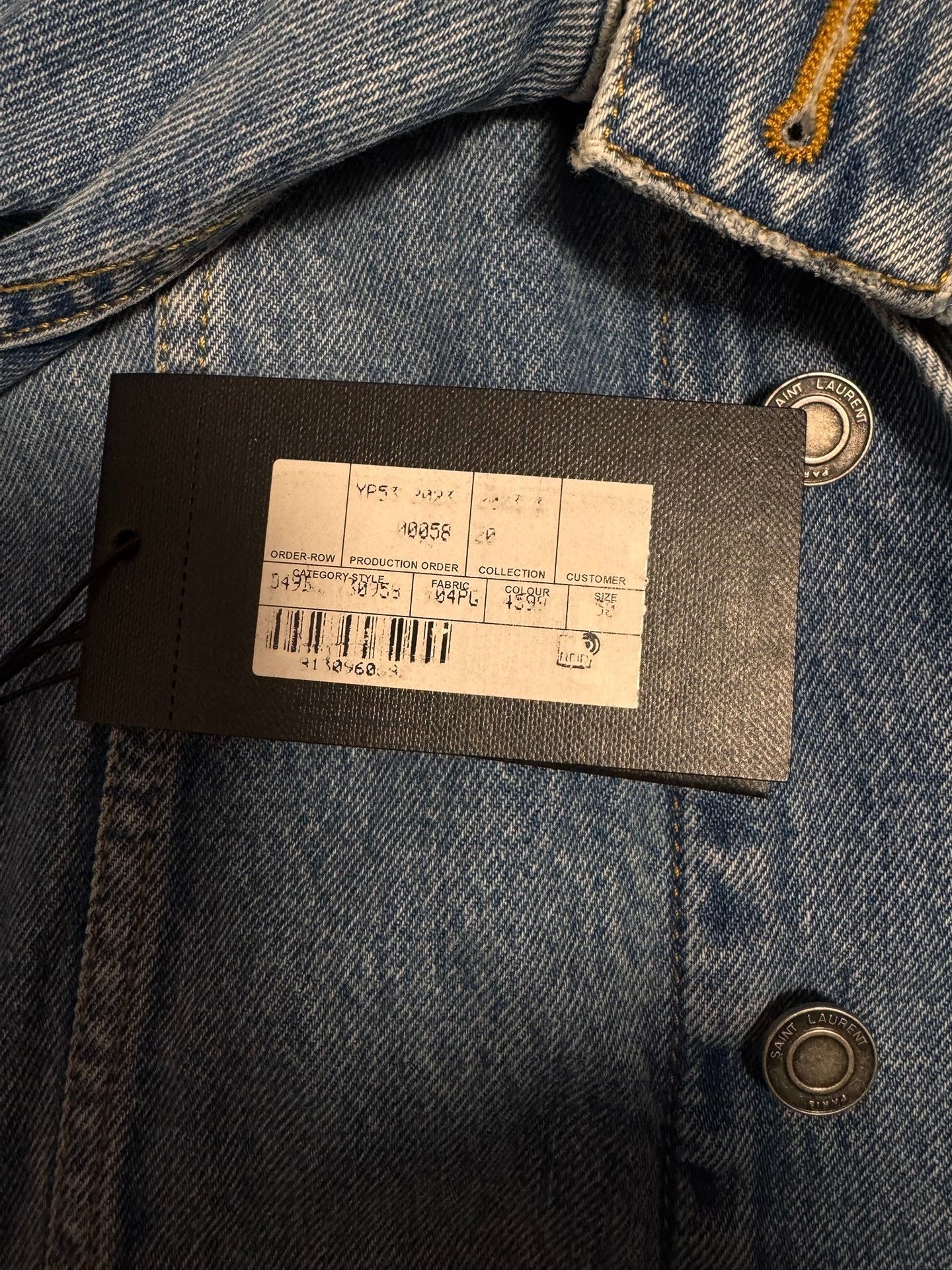 Saint Laurent Paris SAINT LAURENT Light Blue Denim Jacket Size US M / EU 48-50 / 2 - 5 Thumbnail
