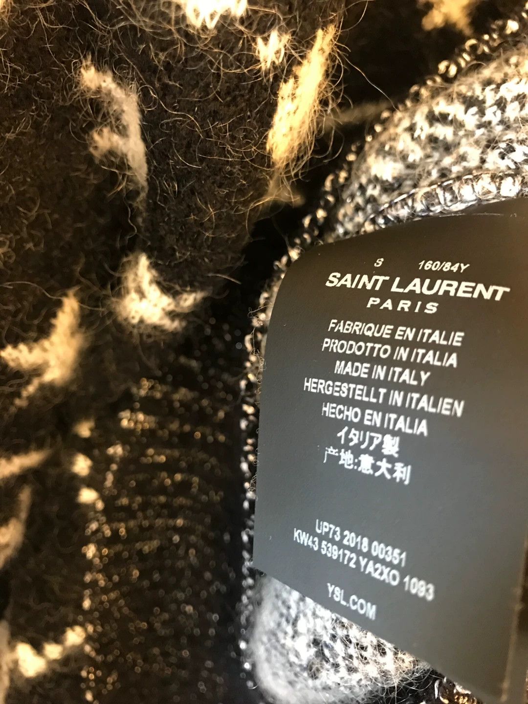 Saint Laurent Paris Saint Laurent Star Pattern Women's Sweater Size S / US 4 / IT 40 - 4 Thumbnail