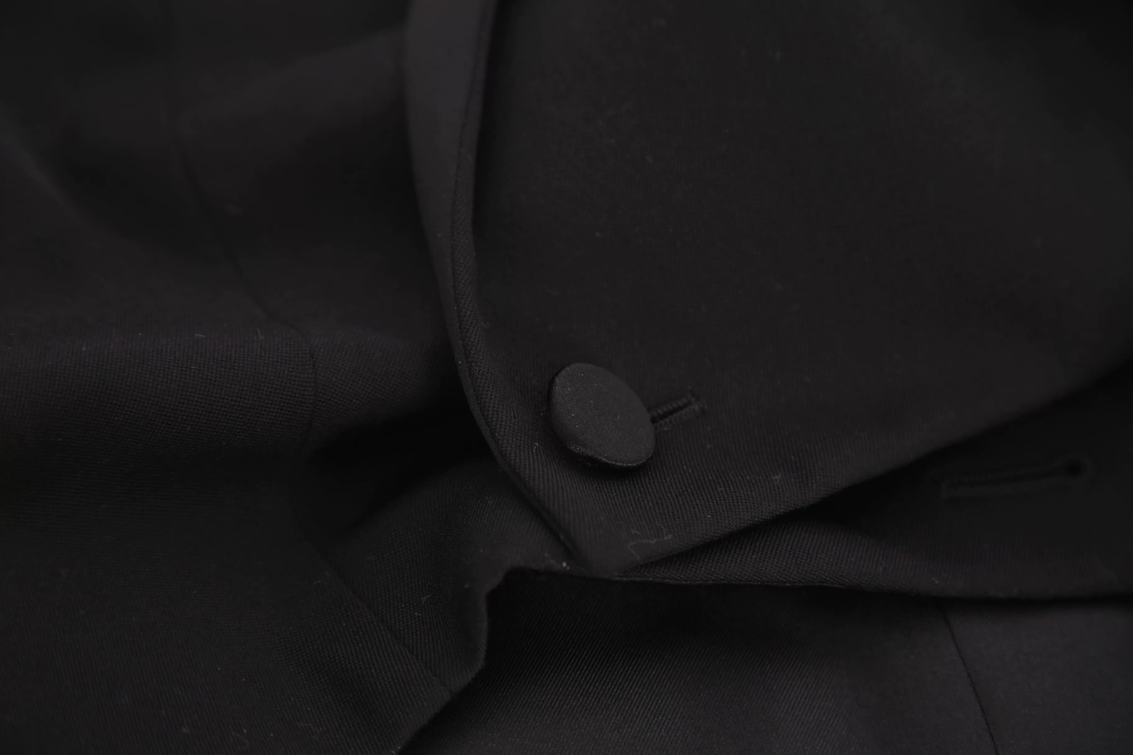Saint Laurent Paris Saint Laurent Black Cropped Blazer Size XS / US 0-2 / IT 36-38 - 4 Thumbnail