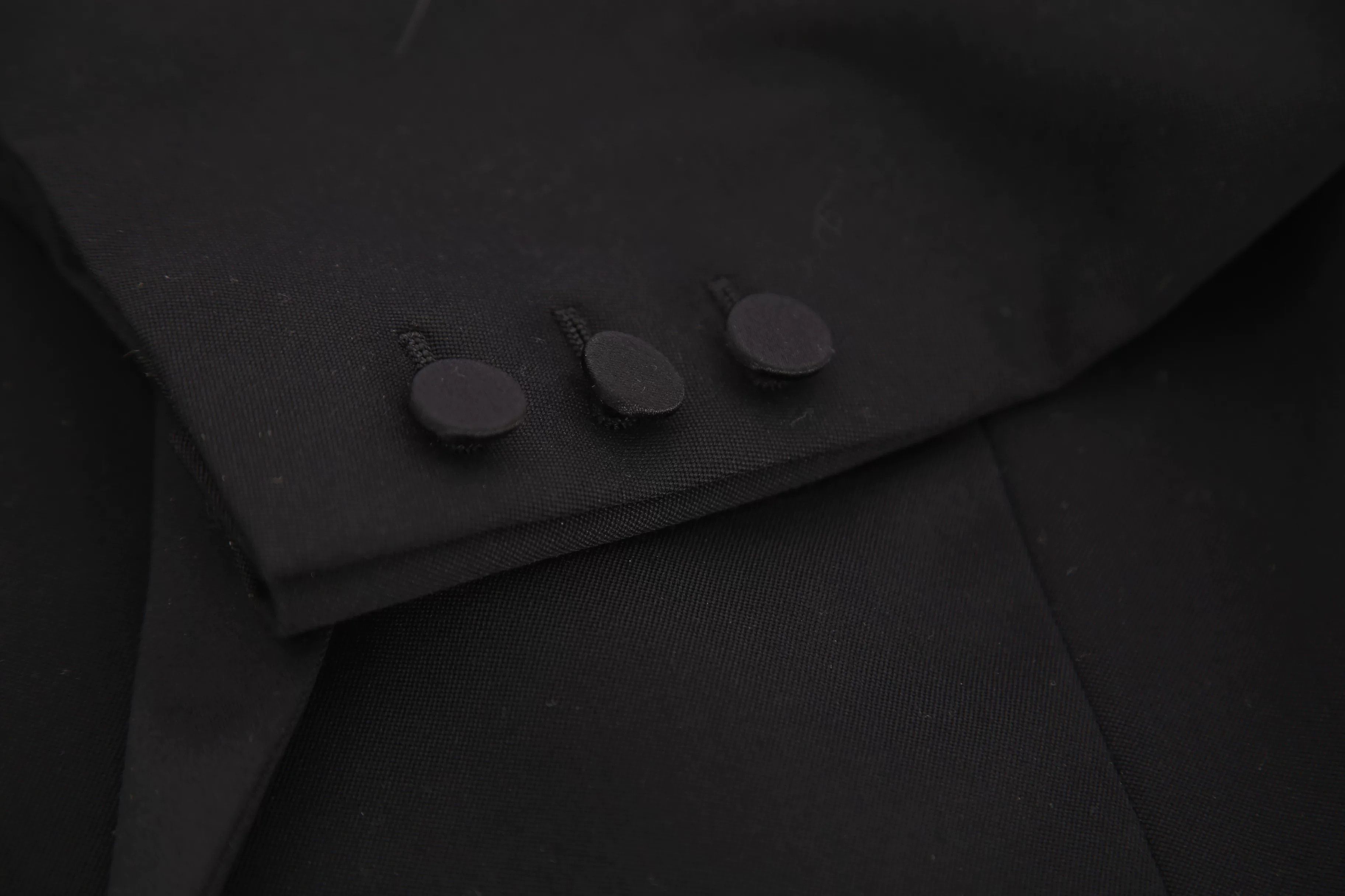 Saint Laurent Paris Saint Laurent Black Cropped Blazer Size XS / US 0-2 / IT 36-38 - 5 Thumbnail