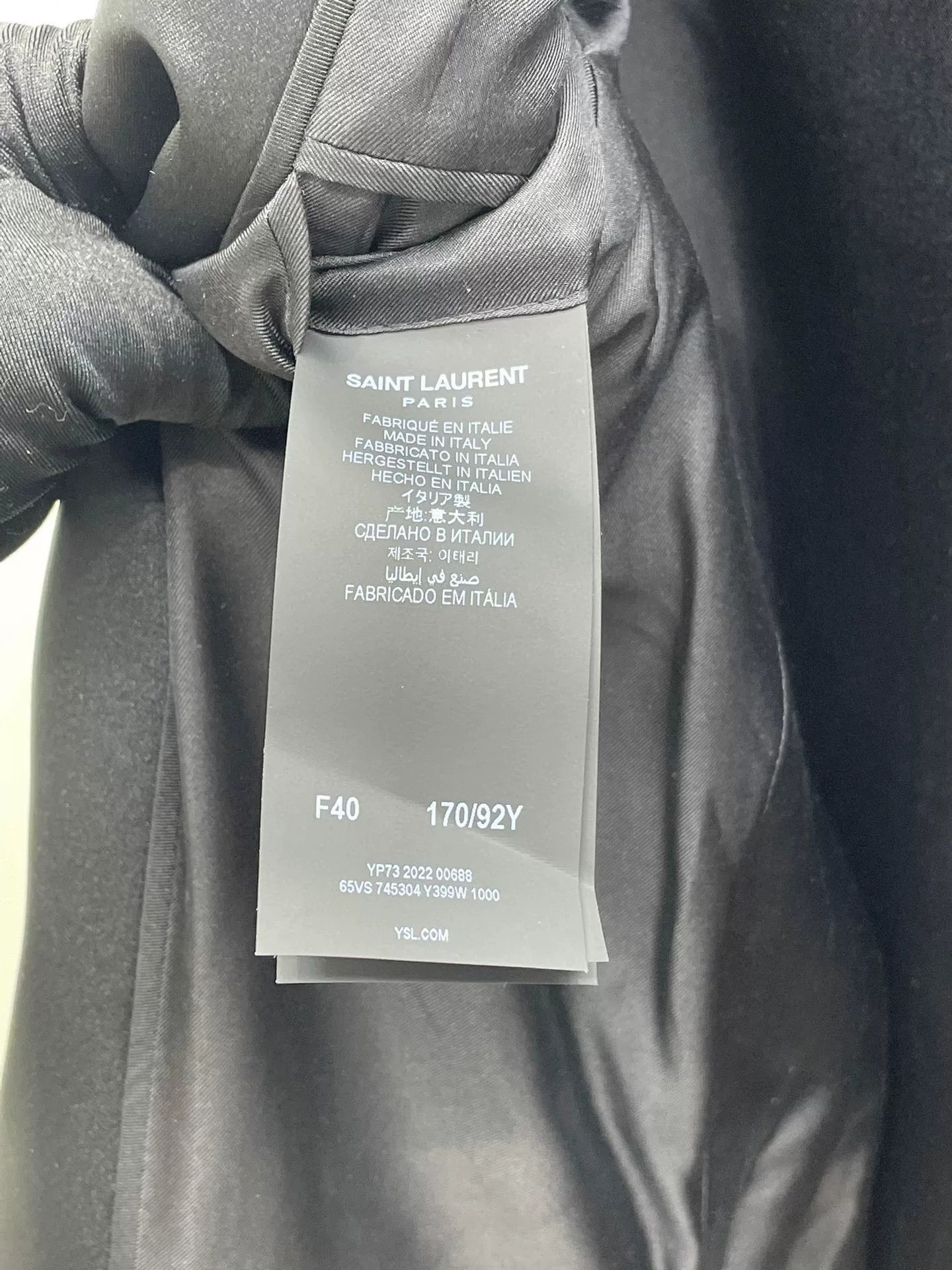 Saint Laurent Paris Saint Laurent Black Blazer Size US XXS / EU 40 - 7 Thumbnail
