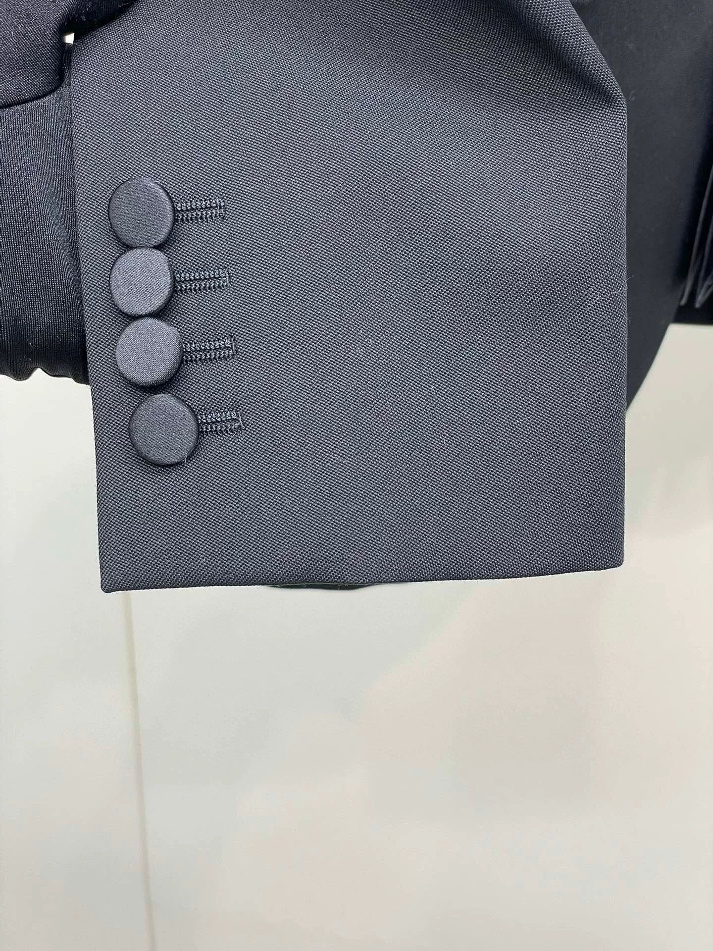 Saint Laurent Paris Saint Laurent Black Blazer Size US XXS / EU 40 - 4 Thumbnail