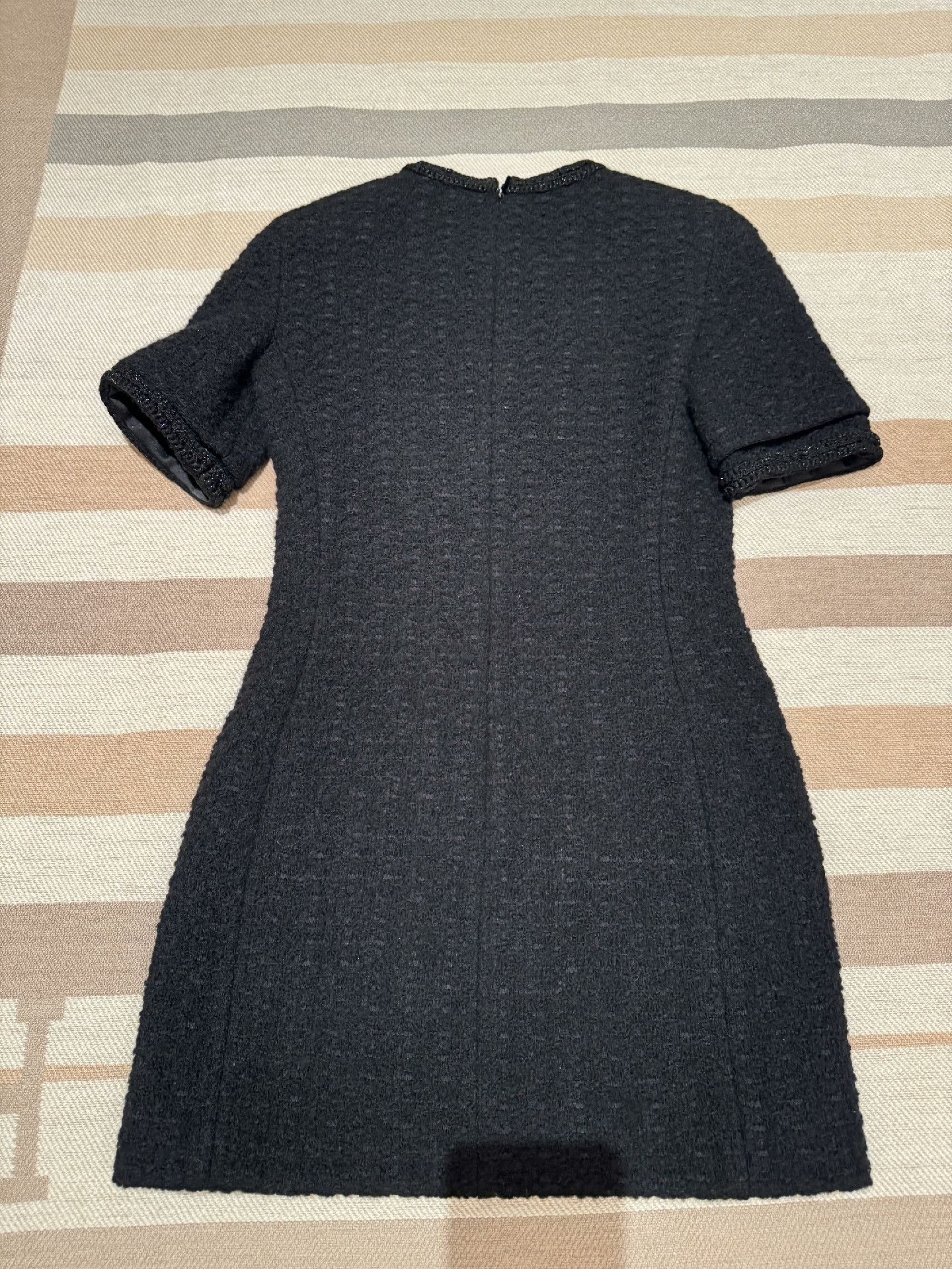 Saint Laurent Paris Saint Laurent Black Tweed Cocktail Dress Size XS / US 0-2 / IT 36-38 - 4 Thumbnail