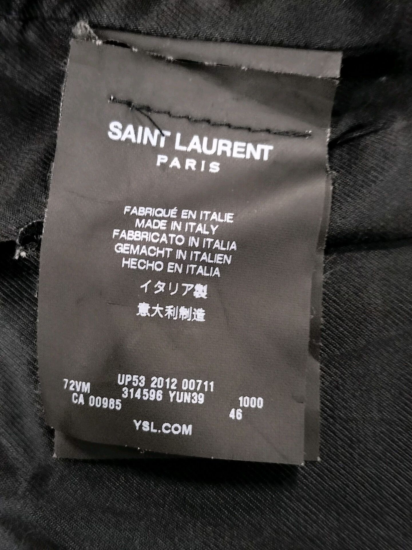Saint Laurent Paris Saint Laurent Paris 13ss Leather Jacket Size US S / EU 44-46 / 1 - 3 Thumbnail