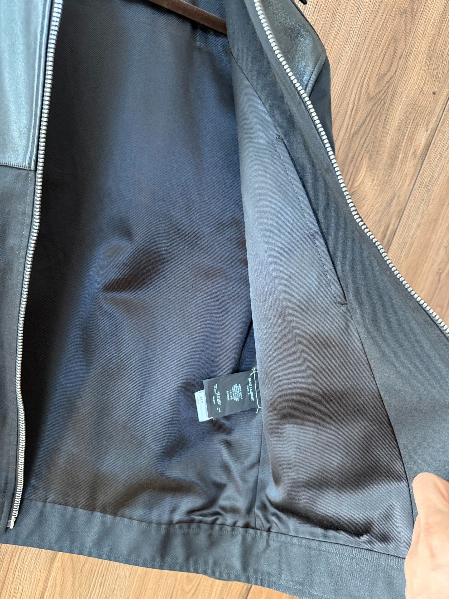 Saint Laurent Paris Saint Laurent Black Lambskin Leather Jacket Size US M / EU 48-50 / 2 - 3 Thumbnail