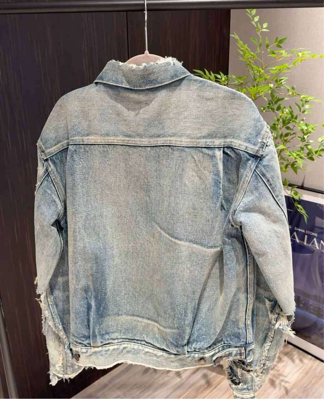Saint Laurent Paris Saint Laurent Distressed Denim Jacket Size US XS / EU 42 / 0 - 4 Thumbnail