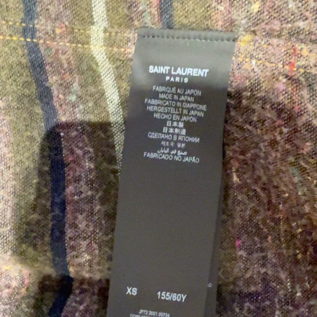 Saint Laurent Paris Saint Laurent Distressed Denim Jacket Size US XS / EU 42 / 0 - 6 Thumbnail