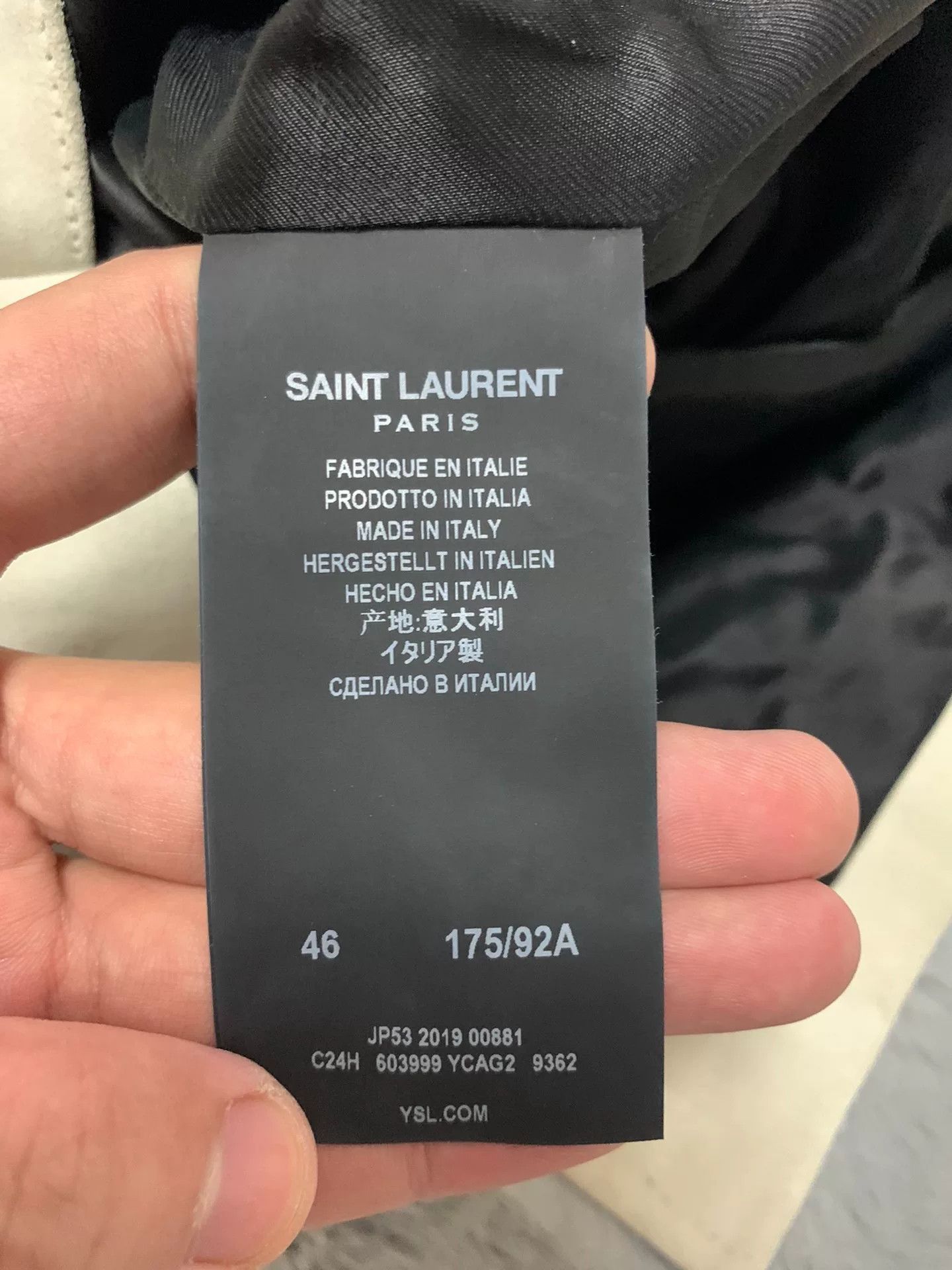 Saint Laurent Paris Saint Laurent SLP 20SS Runway Suede Jacket Size US S / EU 44-46 / 1 - 4 Thumbnail