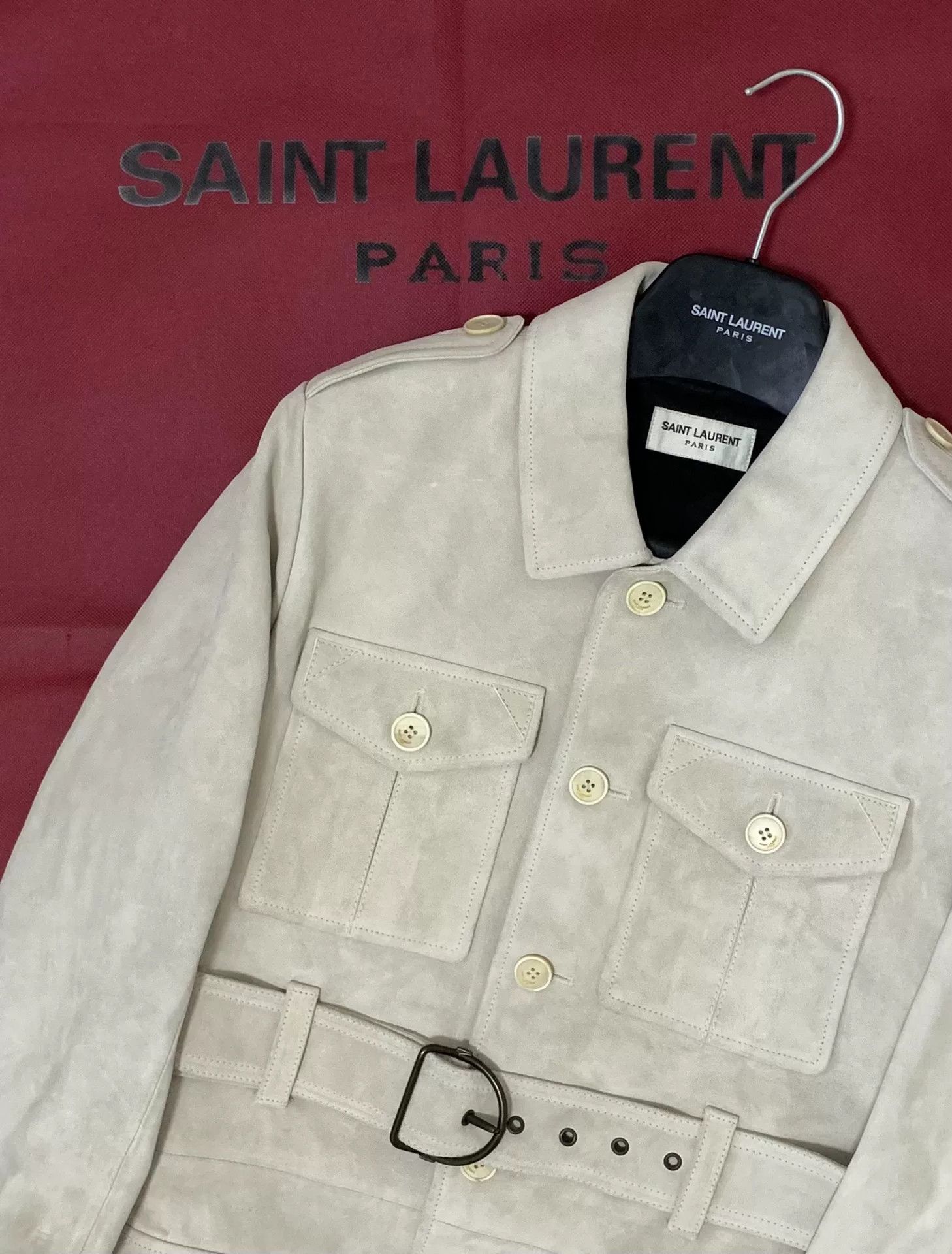 Saint Laurent Paris Saint Laurent SLP 20SS Runway Suede Jacket Size US S / EU 44-46 / 1 - 7 Thumbnail