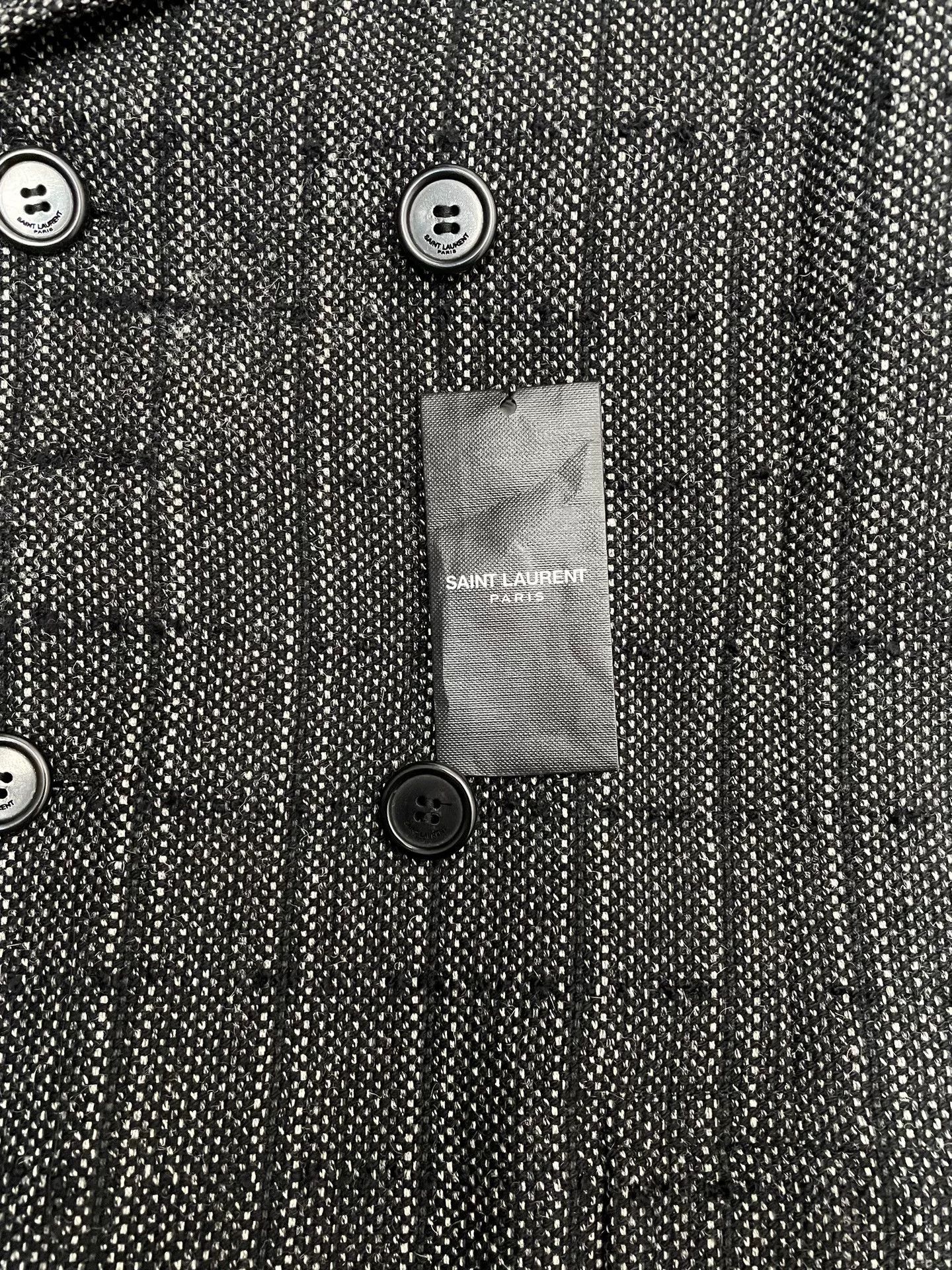 Saint Laurent Paris Saint Laurent Double-Breasted Checkered Coat Size US S / EU 44-46 / 1 - 4 Thumbnail