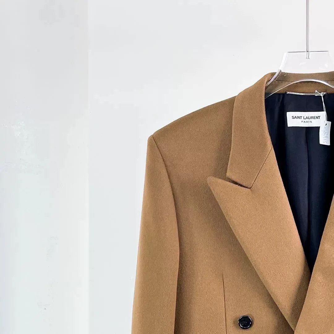 Saint Laurent Paris Saint Laurent Wool Double-Breasted Coat Size US M / EU 48-50 / 2 - 4 Thumbnail