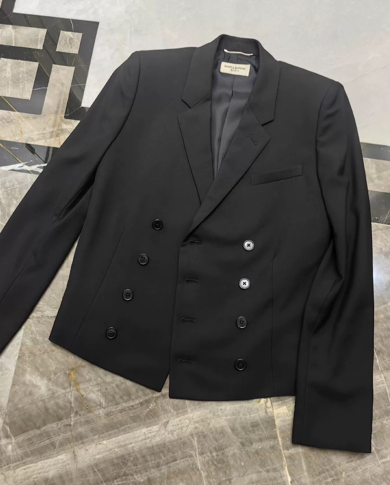 Saint Laurent Paris Saint Laurent Double-Breasted Blazer Size US S / EU 44-46 / 1 - 3 Thumbnail
